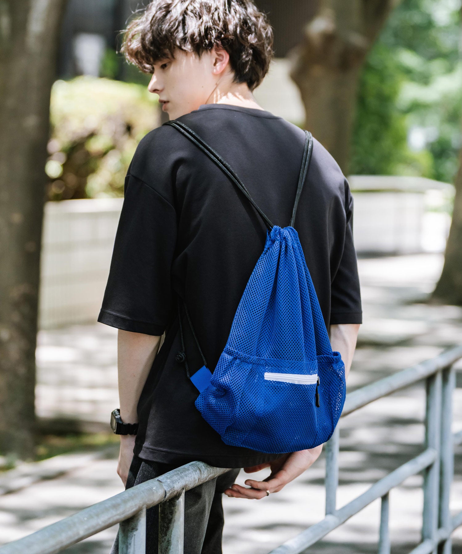 ロッキーモンロー Rocky Monroe ナップサック メッシュ メンズ レディース 鞄 リュックサック ジムサック 巾着 体操着入れ プール 海 ジム スポーツ カジュアル アウトドア 14733 （グリーン） グリーン