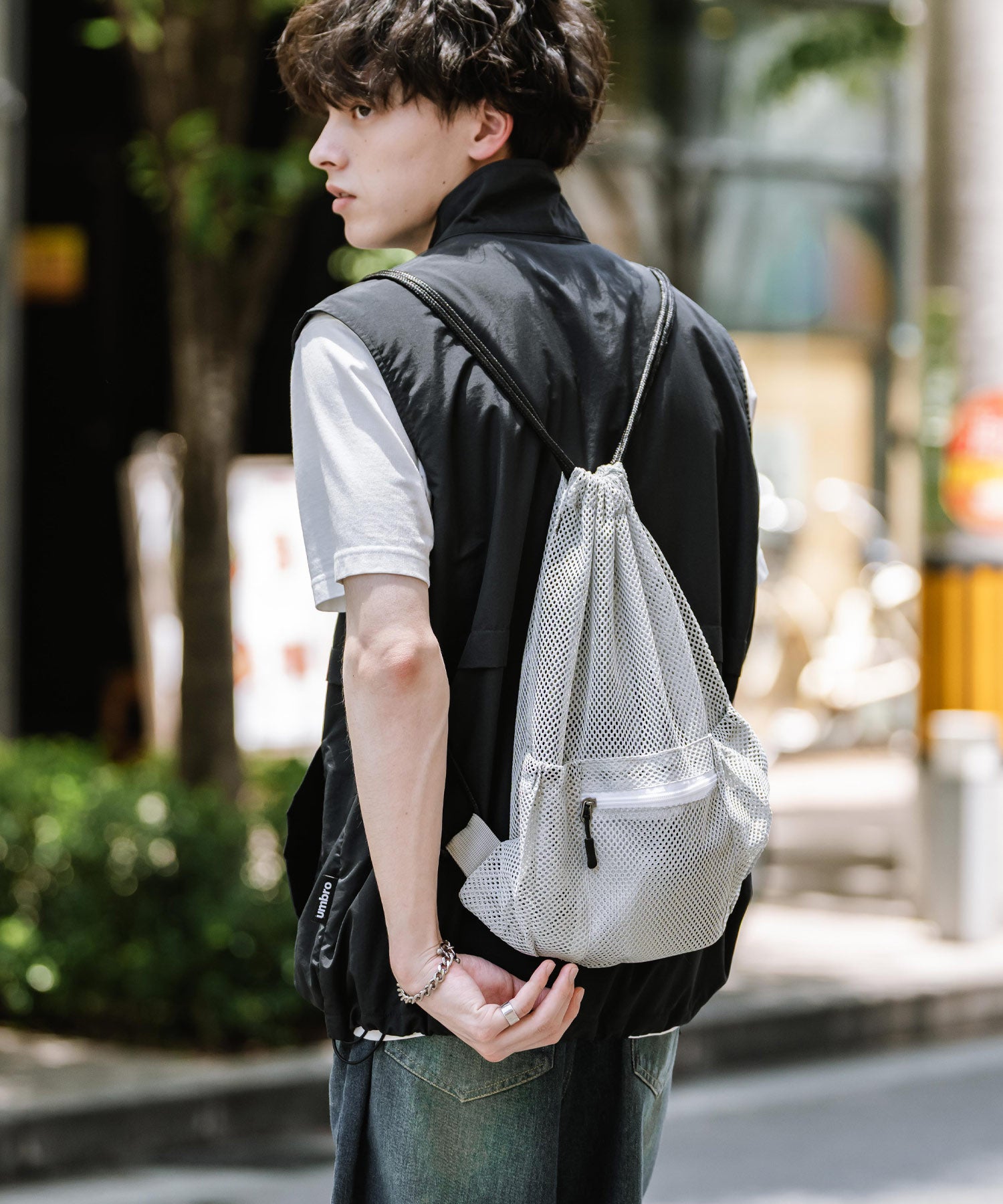 ロッキーモンロー Rocky Monroe ナップサック メッシュ メンズ レディース 鞄 リュックサック ジムサック 巾着 体操着入れ プール 海 ジム スポーツ カジュアル アウトドア 14733 （グリーン） グリーン