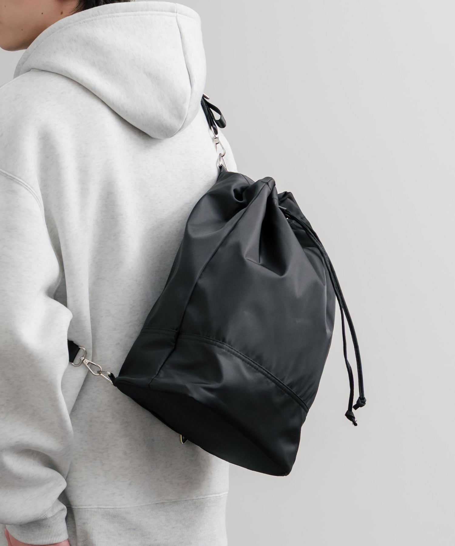 ロッキーモンロー Rocky Monroe ショルダーバッグ リュックサック 2WAY メンズ レディース ナイロンバッグ 鞄 ジムサック プール 海 ジム ヨガ スポーツ カジュアル 15511 （グレー） グレー