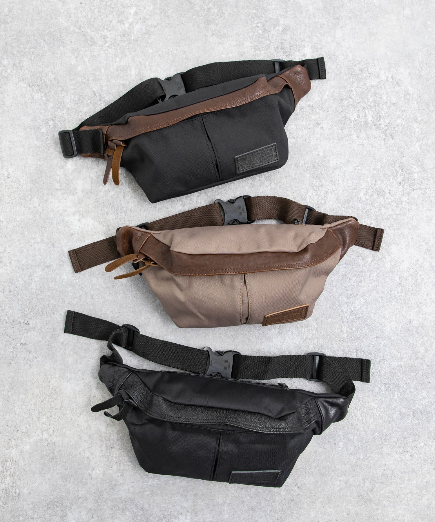 ロッキーモンロー Rocky Monroe ヒップバッグ メンズ レディース ボディ ウエスト ショルダー コーデュラ 大容量 レザー 本革 シンプル カジュアル ギフト プレゼント 日本製 国産 斜め掛