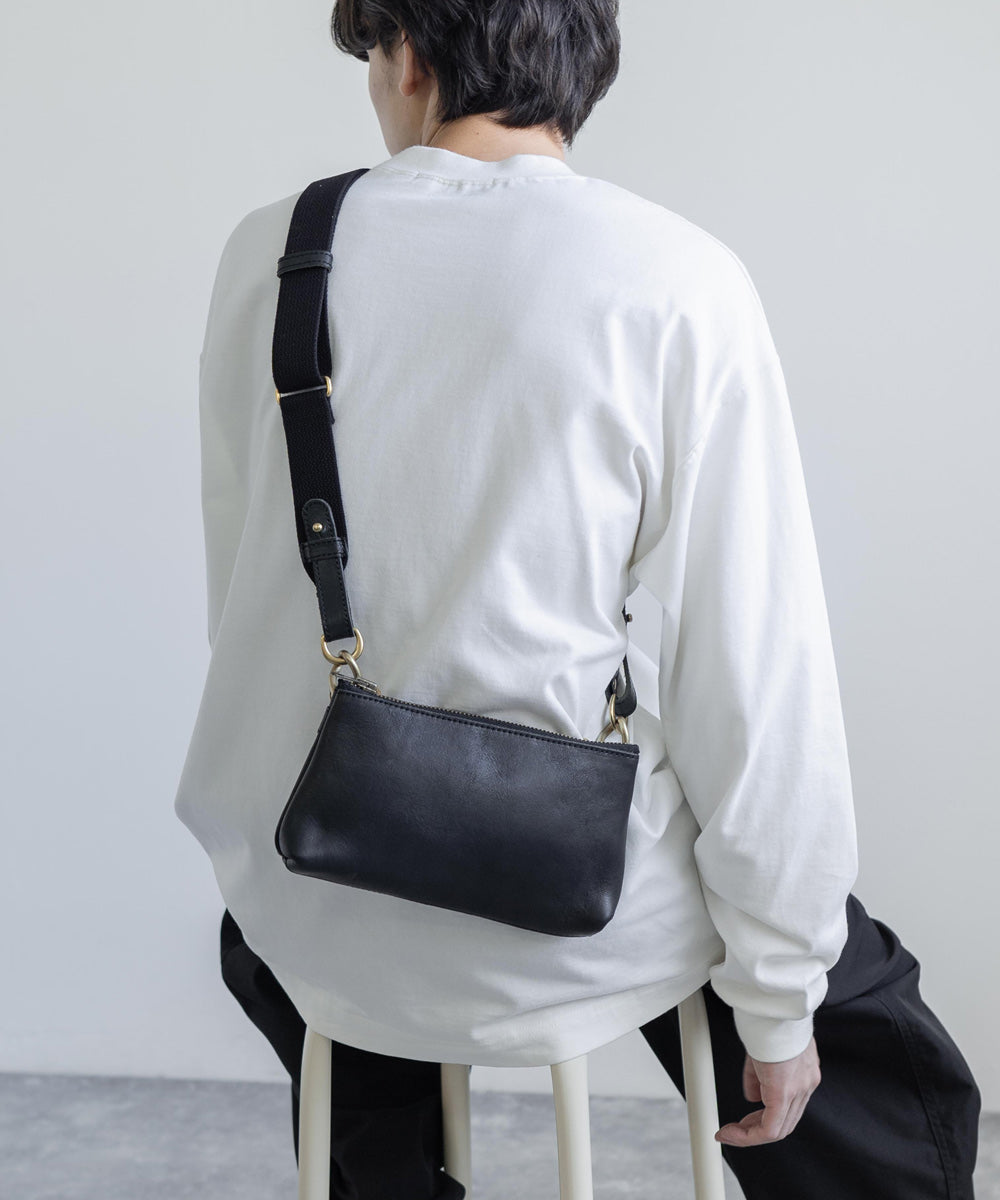 ロッキーモンロー Rocky Monroe ショルダーバッグ メッセンジャー ミニ メンズ 本革 牛革 タンニングレザー ヌメ革 斜めがけ 鞄 2WAY ポーチ クラッチ ボディ クーリエ ワンショルダー