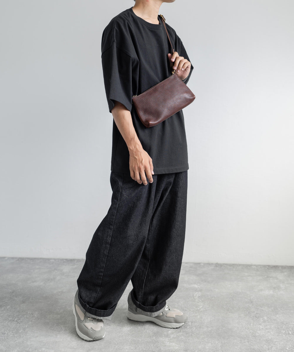 ロッキーモンロー Rocky Monroe ショルダーバッグ メッセンジャー ミニ メンズ 本革 牛革 タンニングレザー ヌメ革 斜めがけ 鞄 2WAY ポーチ クラッチ ボディ クーリエ ワンショルダー
