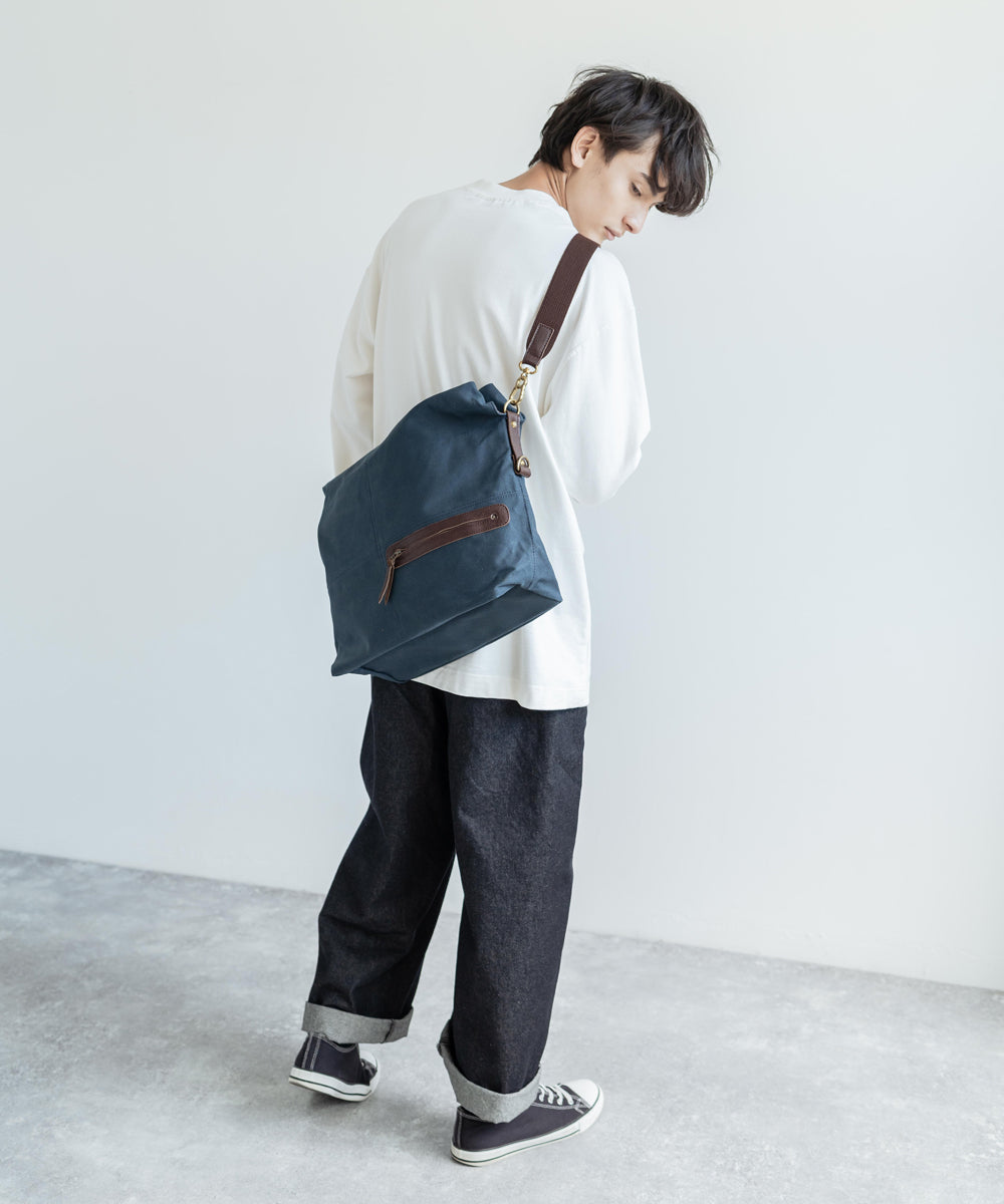 ロッキーモンロー Rocky Monroe ショルダーバッグ メンズ 日本製 レザー トート 手提げ エディターズ 本革 牛革 3WAY 国産 キャンバス 撥水 A4 B4 通勤通学 ギフト プレゼント