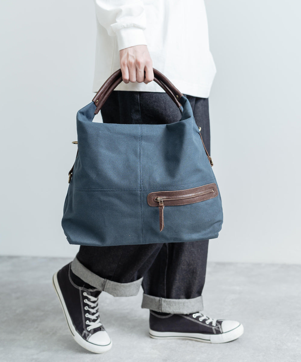 ロッキーモンロー Rocky Monroe ショルダーバッグ メンズ 日本製 レザー トート 手提げ エディターズ 本革 牛革 3WAY 国産 キャンバス 撥水 A4 B4 通勤通学 ギフト プレゼント