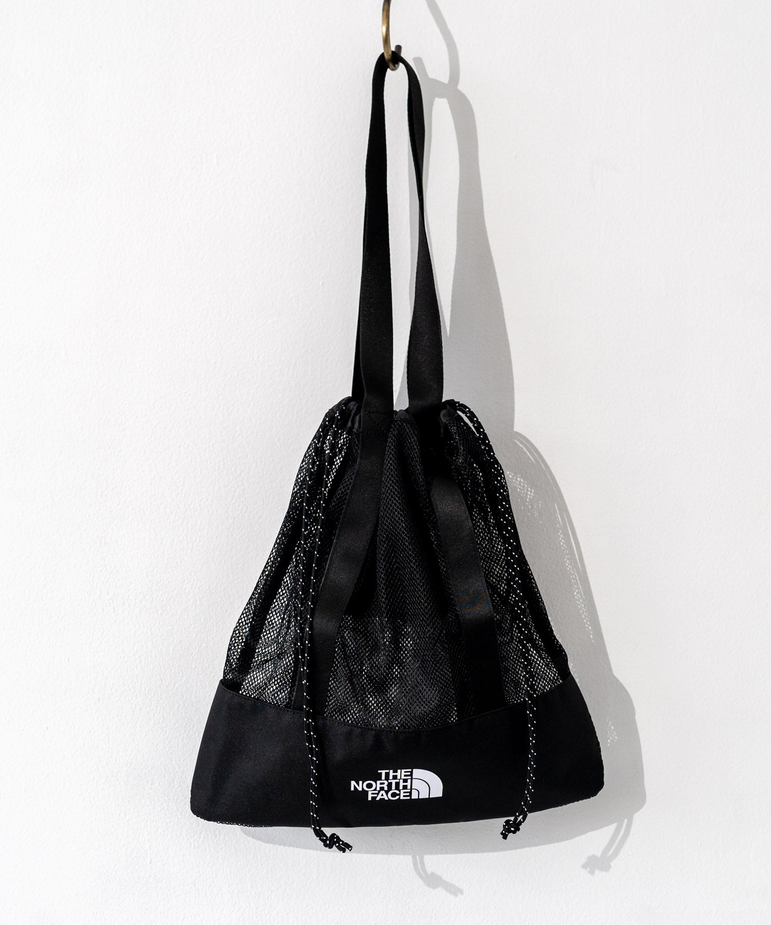 ロッキーモンロー Rocky Monroe THE NORTH FACE ザ・ノースフェイス WHITE LABEL ホワイトレーベル 韓国 限定 メッシュバッグ エコバッグ メンズ レディース ショルダ （ブラック） ブラック