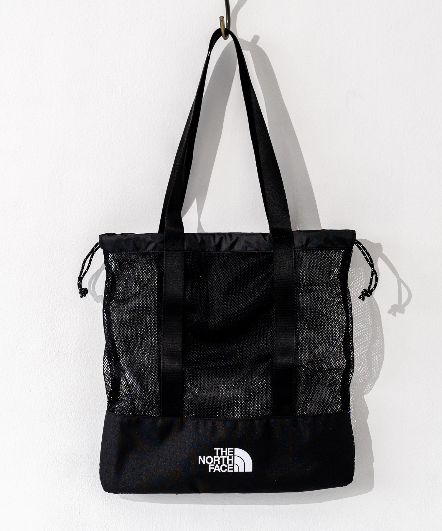 ロッキーモンロー Rocky Monroe THE NORTH FACE ザ・ノースフェイス WHITE LABEL ホワイトレーベル 韓国 限定 メッシュバッグ エコバッグ メンズ レディース ショルダ （ブラック） ブラック