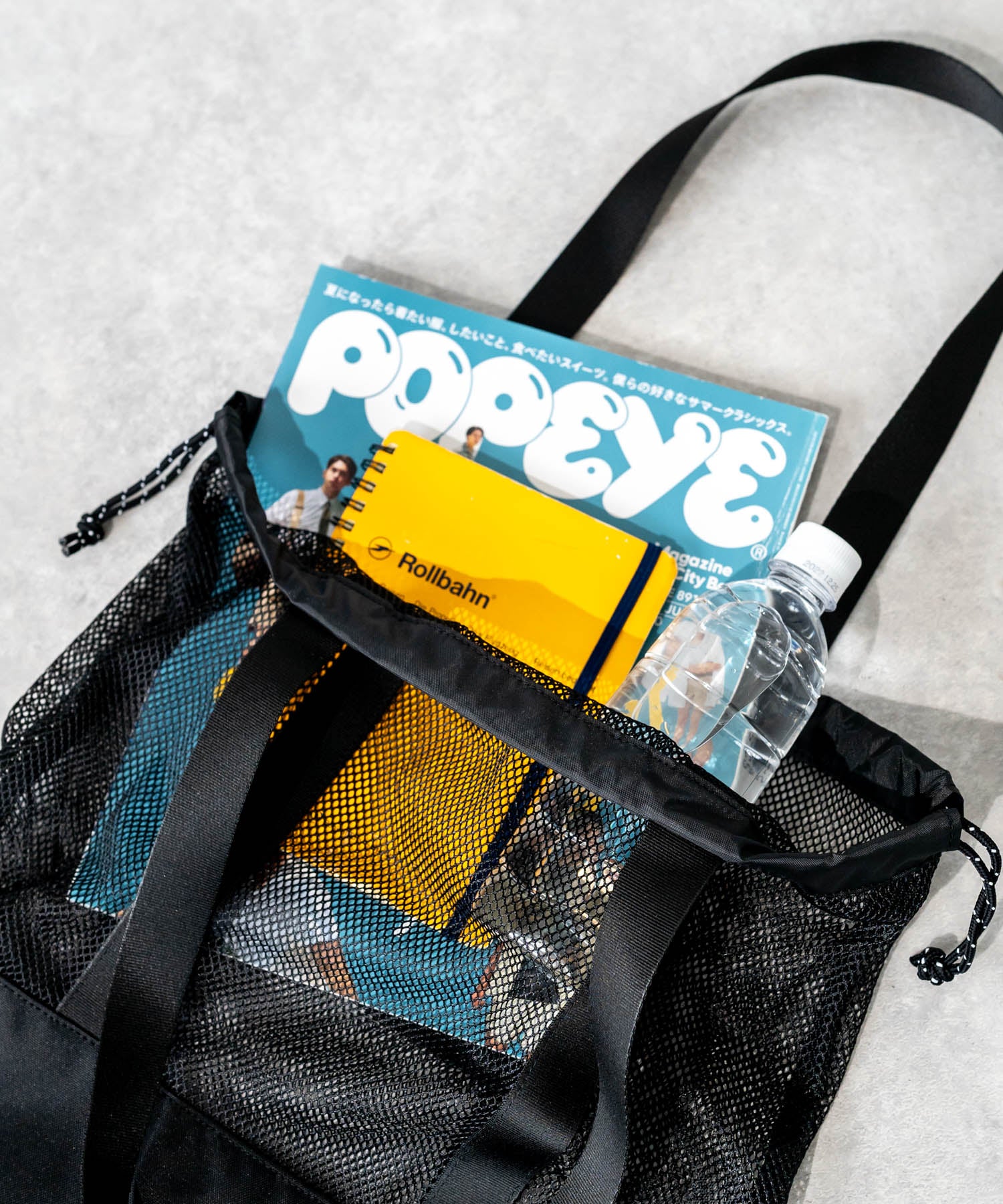 ロッキーモンロー Rocky Monroe THE NORTH FACE ザ・ノースフェイス WHITE LABEL ホワイトレーベル 韓国 限定 メッシュバッグ エコバッグ メンズ レディース ショルダ （ブラック） ブラック