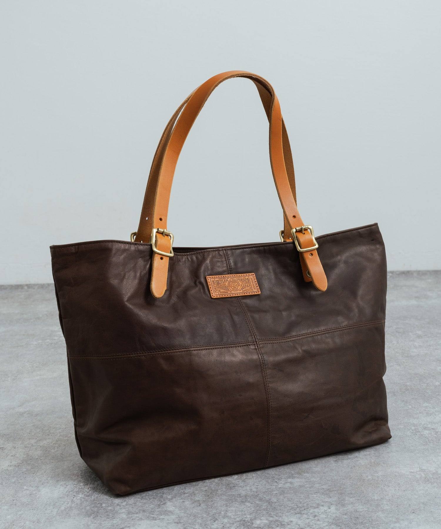 Rocky Monroe Big Tote Bag Men Women Horse Leather Genuine Leather Handheld Simple Pull-Up Outing Business Gift Made in Japan Domestic Butler Ve