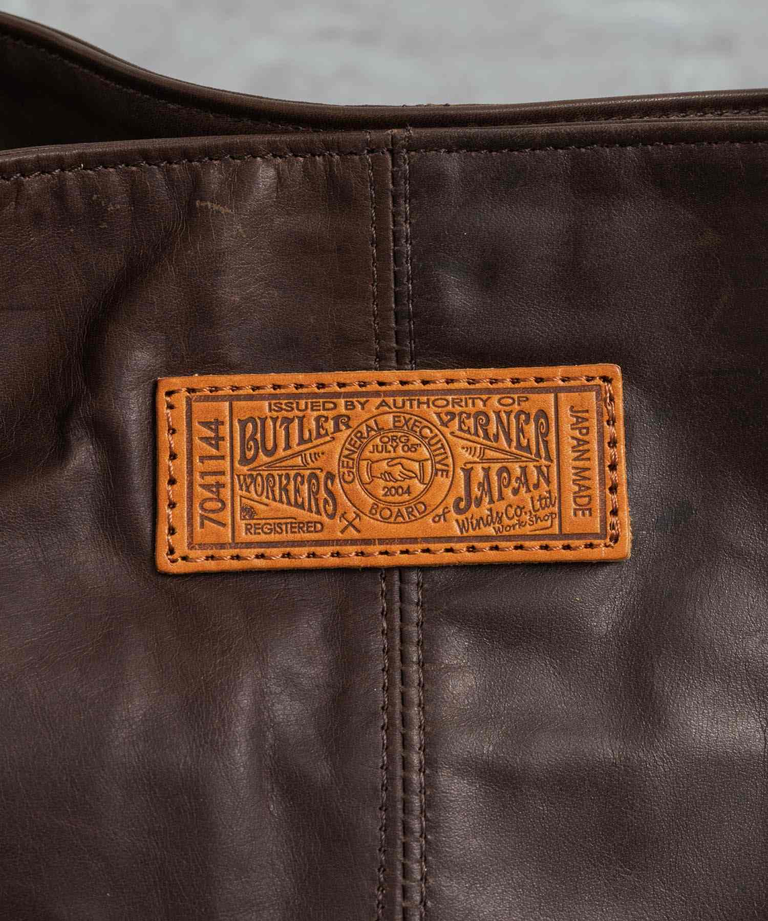Rocky Monroe Big Tote Bag Men Women Horse Leather Genuine Leather Handheld Simple Pull-Up Outing Business Gift Made in Japan Domestic Butler Ve