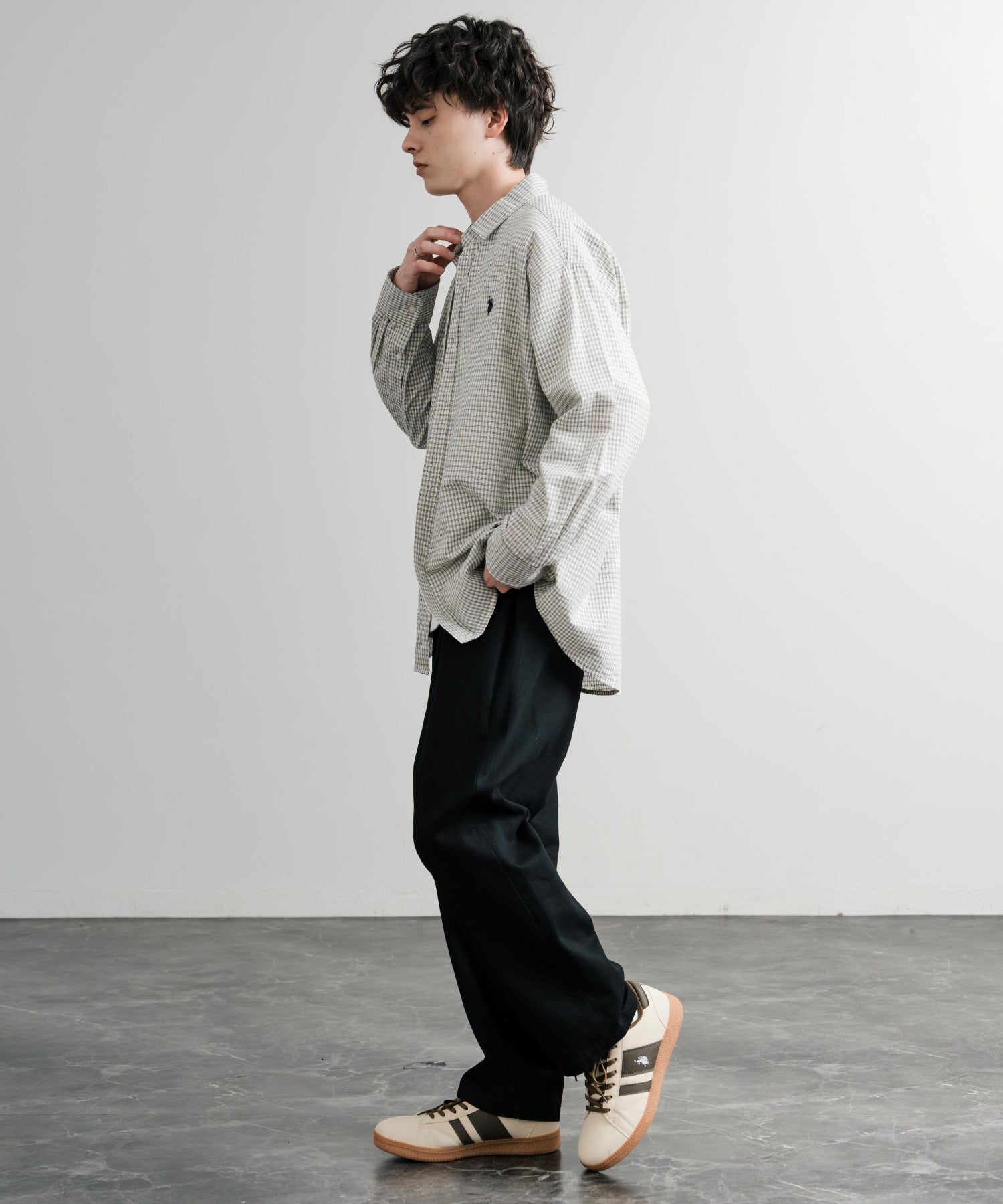 ロッキーモンロー Rocky Monroe スニーカー 厚底 メンズ レディース 紐靴 ロゴ フェイクレザー PU 合成皮革 ボリュームソール ローカット U.S. POLO ASSN. 14932 （ブラック） ブラック