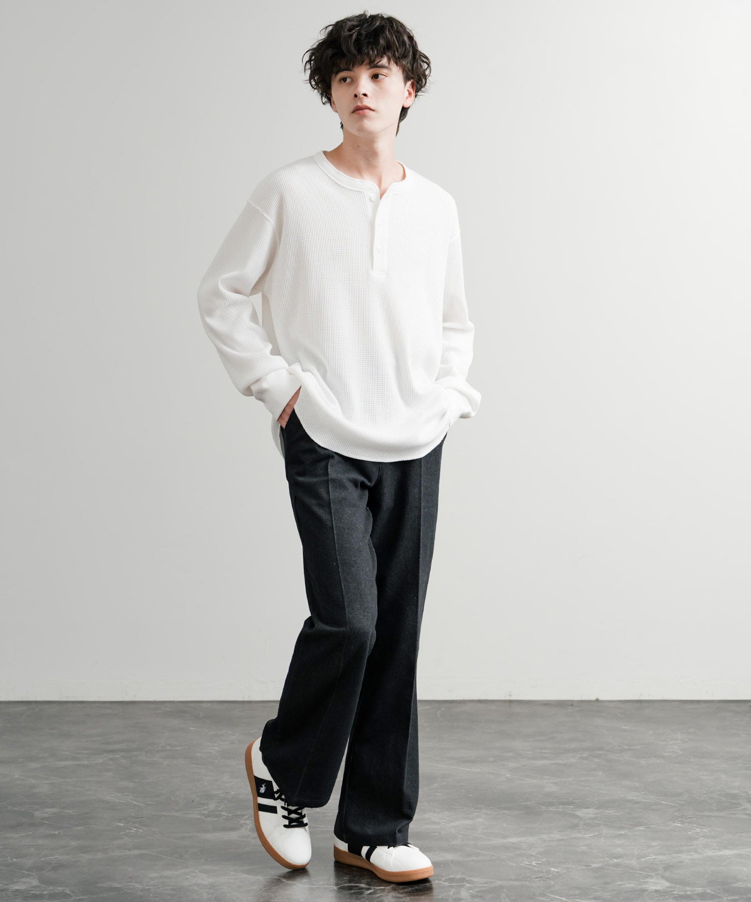 ロッキーモンロー Rocky Monroe スニーカー 厚底 メンズ レディース 紐靴 ロゴ フェイクレザー PU 合成皮革 ボリュームソール ローカット U.S. POLO ASSN. 14932 （ブラック） ブラック