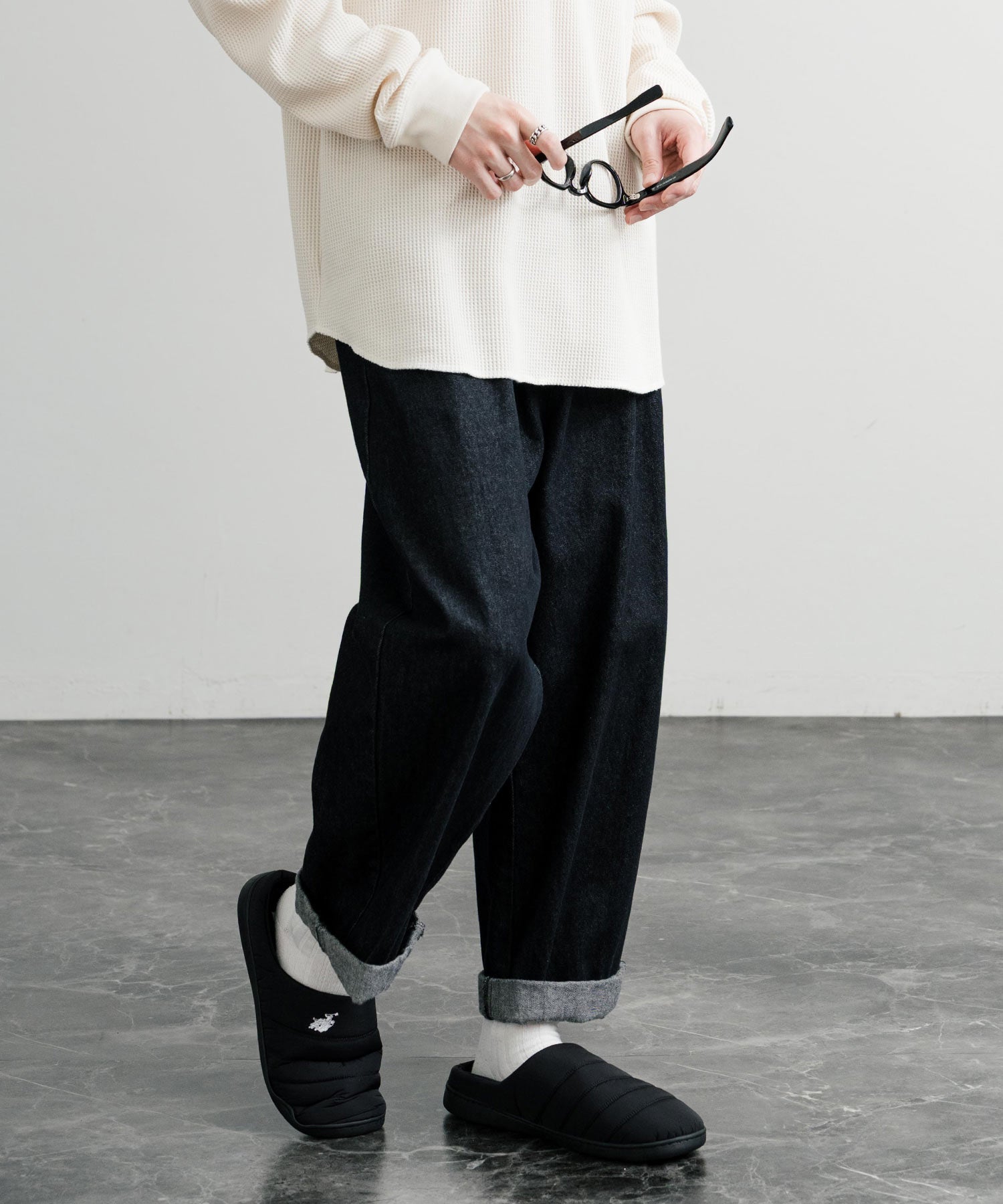 ロッキーモンロー Rocky Monroe モックシューズ スリッパ  靴 メンズ レディース バブーシュ ルームシューズ スリッポン 別注 オリジナル U.S. POLO ASSN. 14948 （ライトベージュ(ナイロンライク)） ライトベージュ(ナイロンライク)