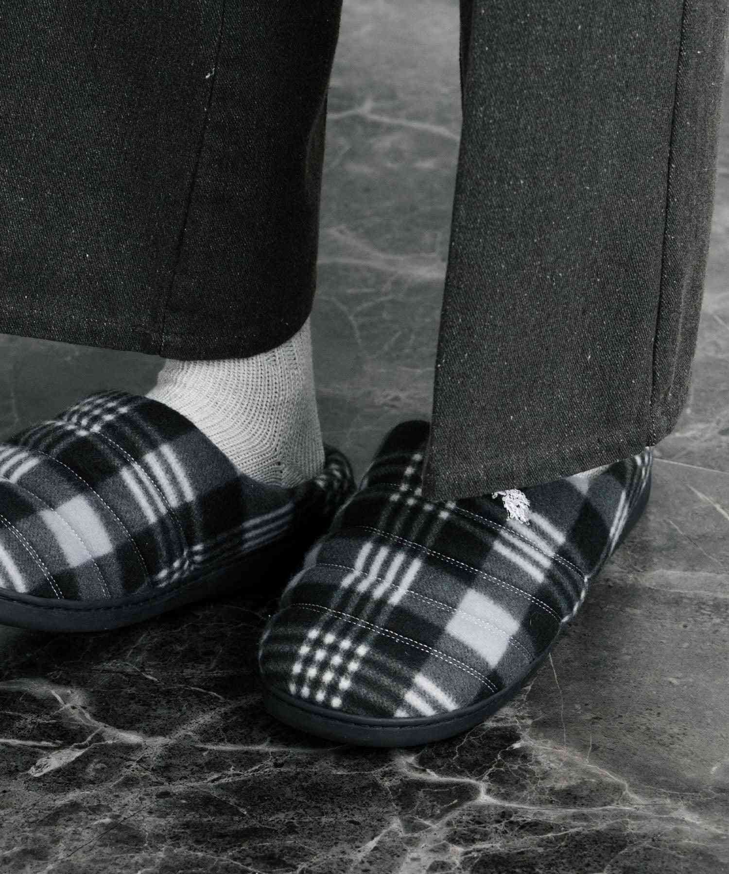 ロッキーモンロー Rocky Monroe モックシューズ スリッパ  靴 メンズ レディース バブーシュ ルームシューズ スリッポン 別注 オリジナル U.S. POLO ASSN. 14948 （ライトベージュ(ナイロンライク)） ライトベージュ(ナイロンライク)