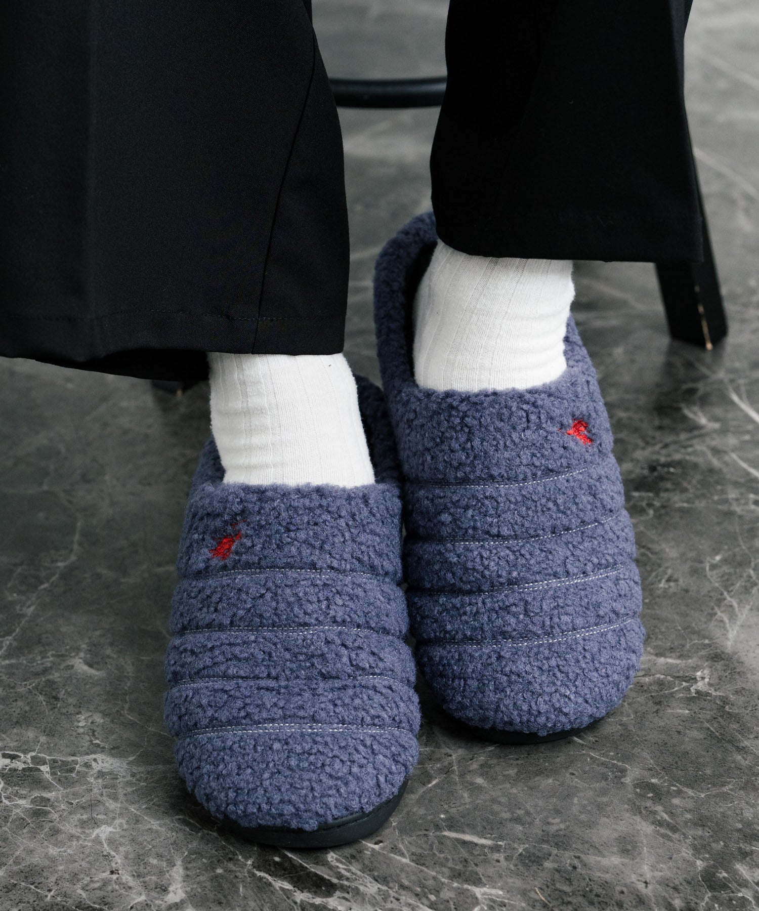 ロッキーモンロー Rocky Monroe モックシューズ スリッパ  靴 メンズ レディース バブーシュ ルームシューズ スリッポン 別注 オリジナル U.S. POLO ASSN. 14948 （ライトベージュ(ナイロンライク)） ライトベージュ(ナイロンライク)