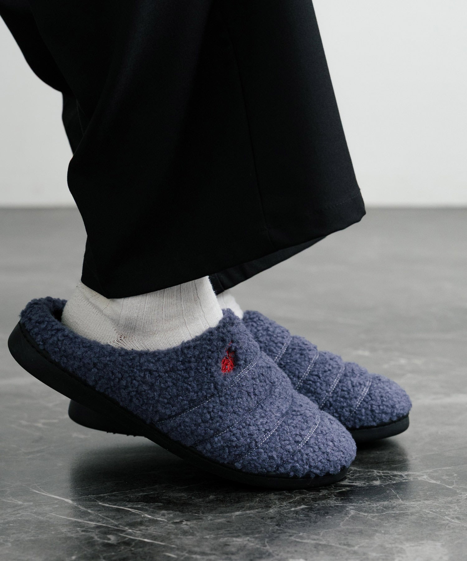 ロッキーモンロー Rocky Monroe モックシューズ スリッパ  靴 メンズ レディース バブーシュ ルームシューズ スリッポン 別注 オリジナル U.S. POLO ASSN. 14948 （ライトベージュ(ナイロンライク)） ライトベージュ(ナイロンライク)