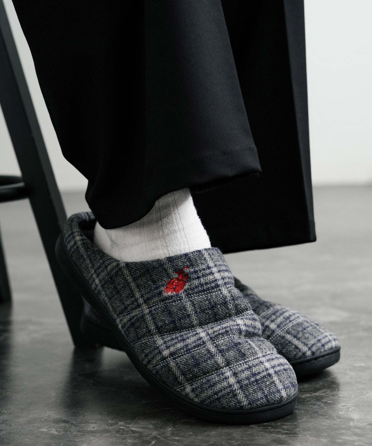 ロッキーモンロー Rocky Monroe モックシューズ スリッパ  靴 メンズ レディース バブーシュ ルームシューズ スリッポン 別注 オリジナル U.S. POLO ASSN. 14948 （ライトベージュ(ナイロンライク)） ライトベージュ(ナイロンライク)