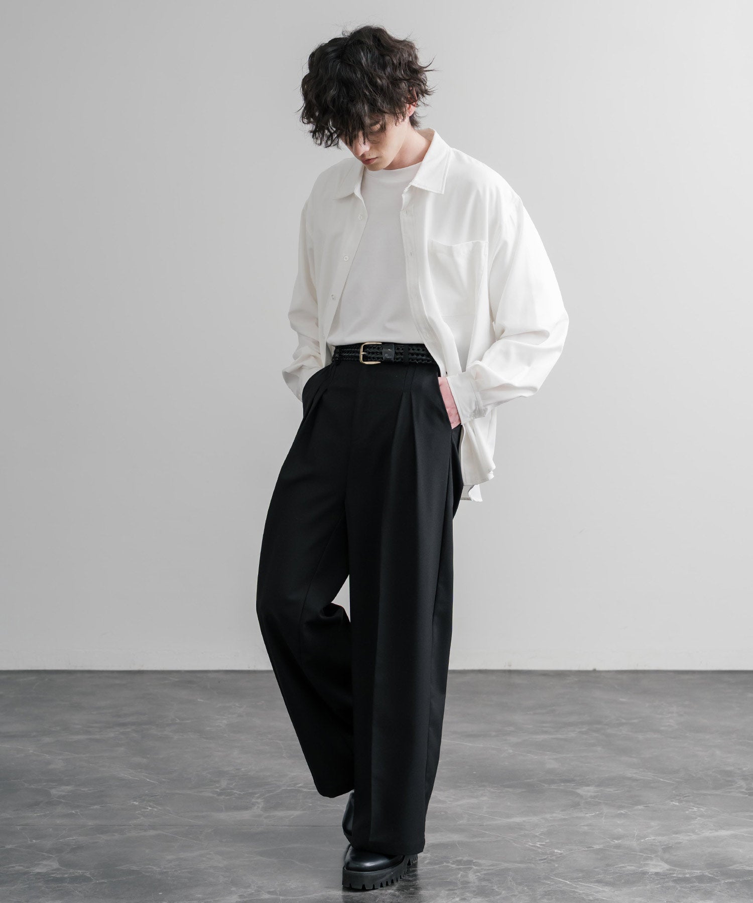 ロッキーモンロー Rocky Monroe レザーベルト メッシュ 本革 メンズ レディース ラウンドバックル スクエア カジュアル アメカジ シンプル 韓国 モード レトロ おしゃれ ギフト 15729 （ブラック） ブラック