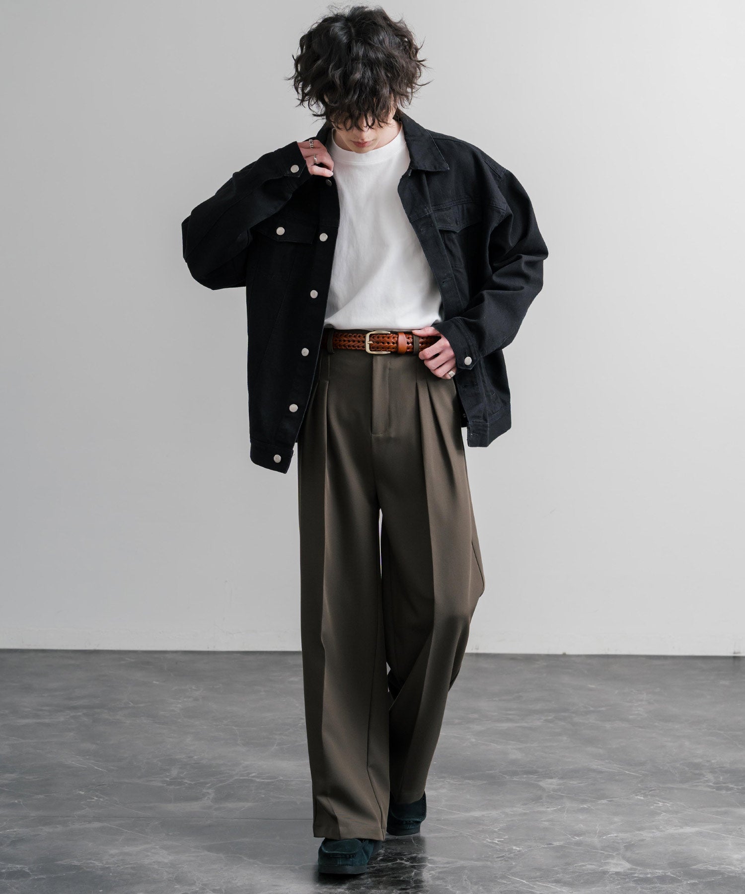 ロッキーモンロー Rocky Monroe レザーベルト メッシュ 本革 メンズ レディース ラウンドバックル スクエア カジュアル アメカジ シンプル 韓国 モード レトロ おしゃれ ギフト 15729 （ブラック） ブラック