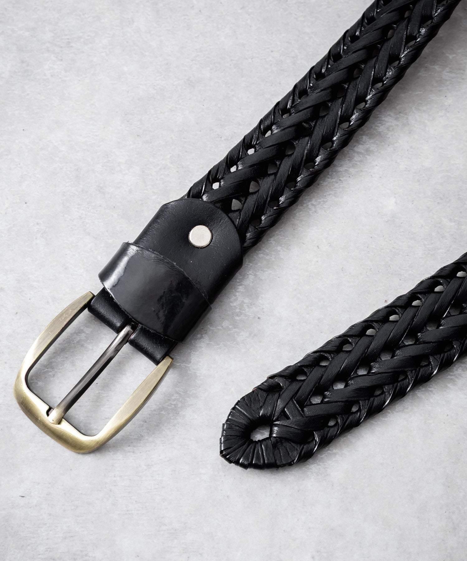 ロッキーモンロー Rocky Monroe レザーベルト メッシュ 本革 メンズ レディース ラウンドバックル スクエア カジュアル アメカジ シンプル 韓国 モード レトロ おしゃれ ギフト 15729 （ブラック） ブラック