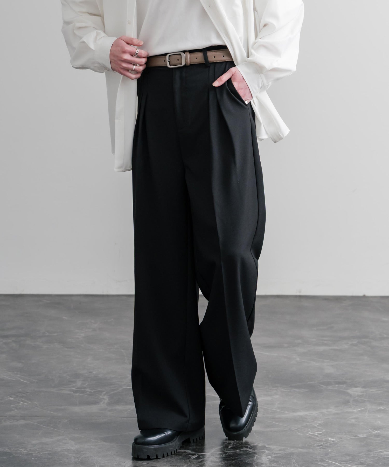 ロッキーモンロー Rocky Monroe レザーベルト スクエアバックル 本革 メンズ レディース マット カジュアル アメカジ シンプル ビジネス 韓国 モード おしゃれ ギフト 15730 （ベージュ） ベージュ