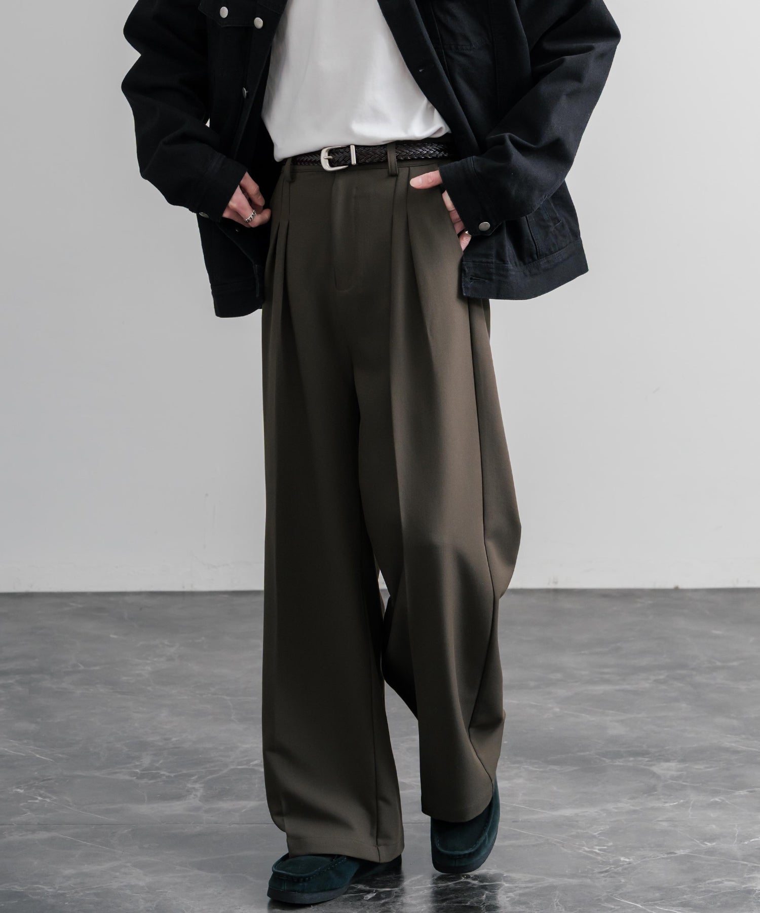 ロッキーモンロー Rocky Monroe レザーベルト メッシュ 本革 メンズ レディース ラウンドバックル カジュアル アメカジ シンプル 韓国 モード レトロ おしゃれ プレゼント 15731 （カフェ） カフェ