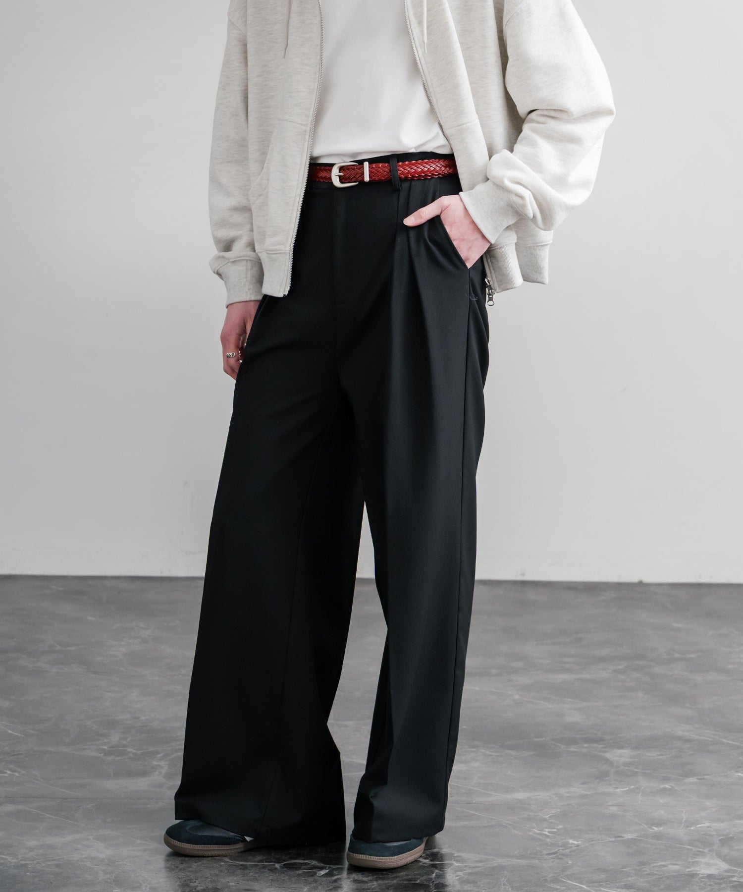 ロッキーモンロー Rocky Monroe レザーベルト メッシュ 本革 メンズ レディース ラウンドバックル カジュアル アメカジ シンプル 韓国 モード レトロ おしゃれ プレゼント 15731 （カフェ） カフェ