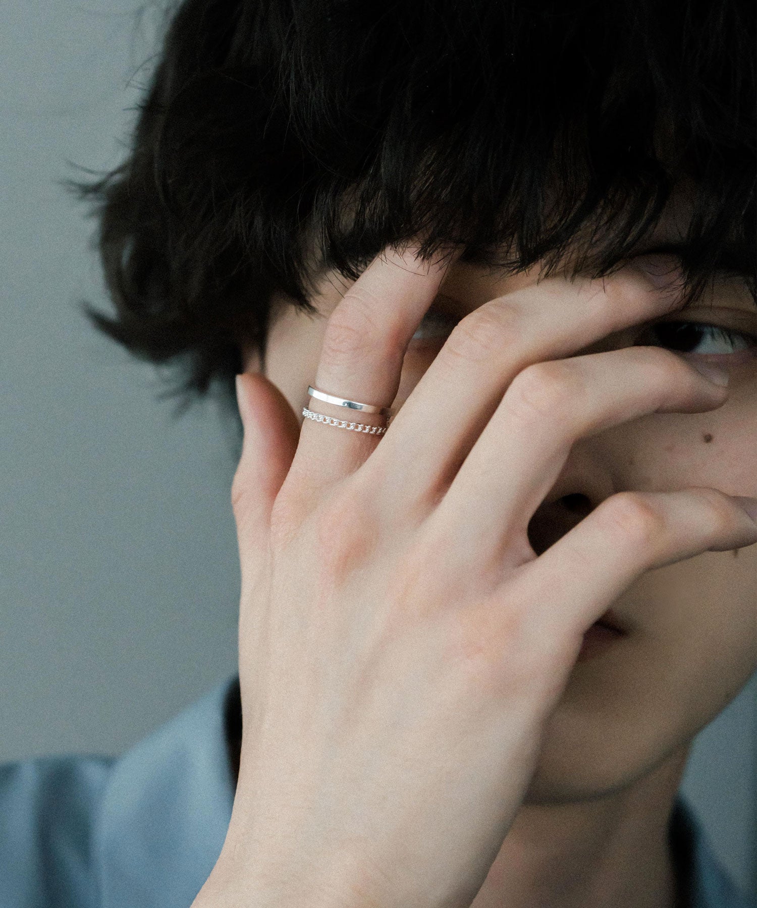 ロッキーモンロー Rocky Monroe リング シルバー 指輪 メンズ レディース 925 ペアアクセサリー フリー サイズ調整可能 オープンリング シンプル プレゼント ギフト ペア ユニセックス15998 （I） I