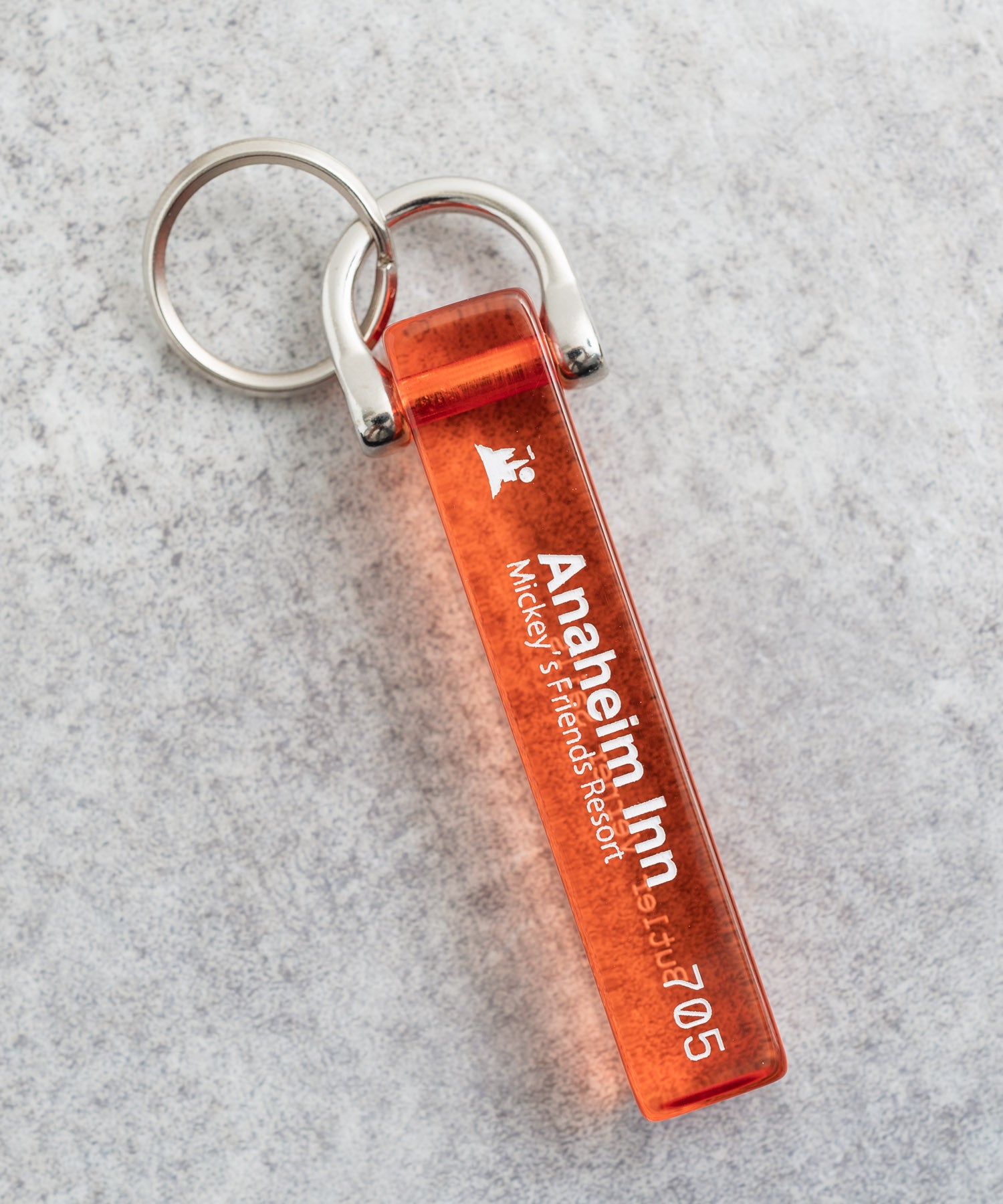 Rocky Monroe Keychain Hotel Men's Keychain Key Charm Key Ring Stick Transparent Acrylic America Room Key Key Retro Accessory Present