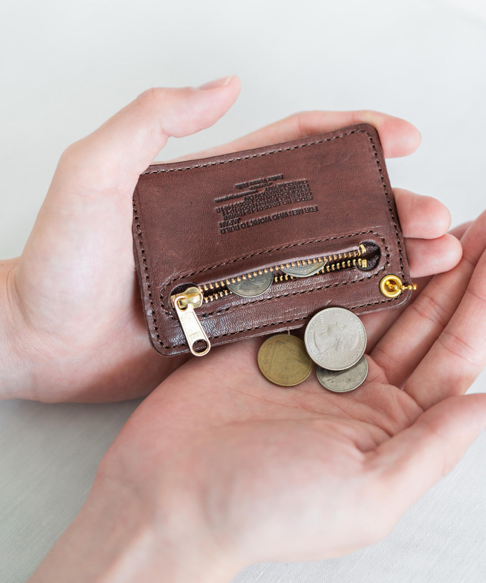 Rocky Monroe Pass Case, Commuter Pass Holder, ID Card, IC Commuter Ticket Holder, Men's, Women's, Made in Japan, Genuine Leather, Horse Leather, Natural Finish, Domestic Production, Simple, Commuting, Schooling, Coins, Keys, Plain, Logo