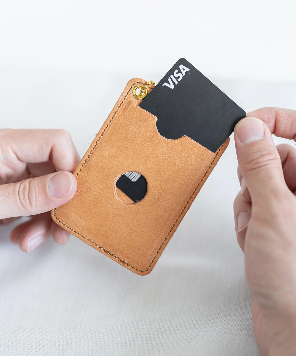 Rocky Monroe Pass Case, Commuter Pass Holder, ID Card, IC Commuter Ticket Holder, Men's, Women's, Made in Japan, Genuine Leather, Horse Leather, Natural Finish, Domestic Production, Simple, Commuting, Schooling, Coins, Keys, Plain, Logo