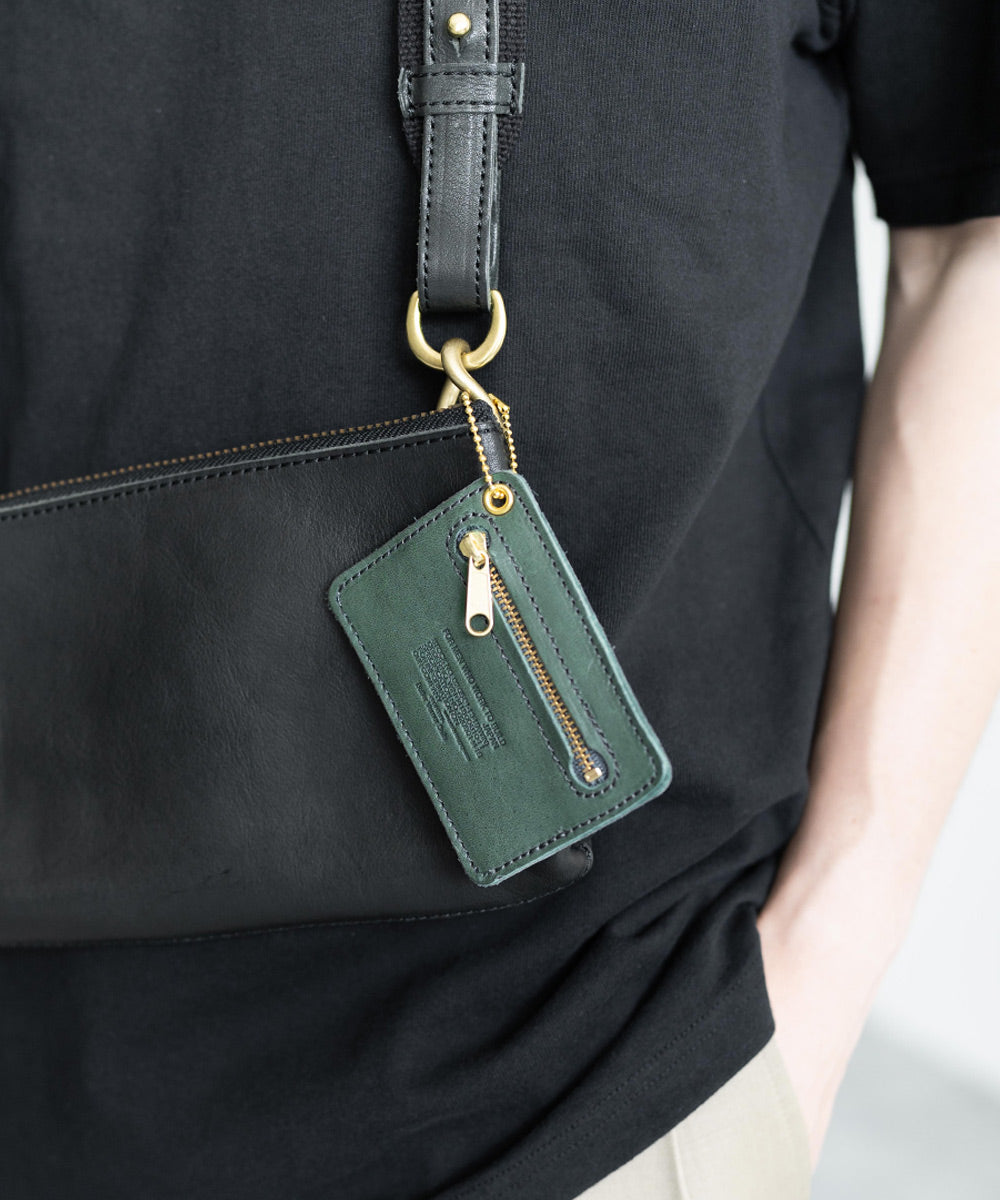 Rocky Monroe Pass Case, Commuter Pass Holder, ID Card, IC Commuter Ticket Holder, Men's, Women's, Made in Japan, Genuine Leather, Horse Leather, Natural Finish, Domestic Production, Simple, Commuting, Schooling, Coins, Keys, Plain, Logo