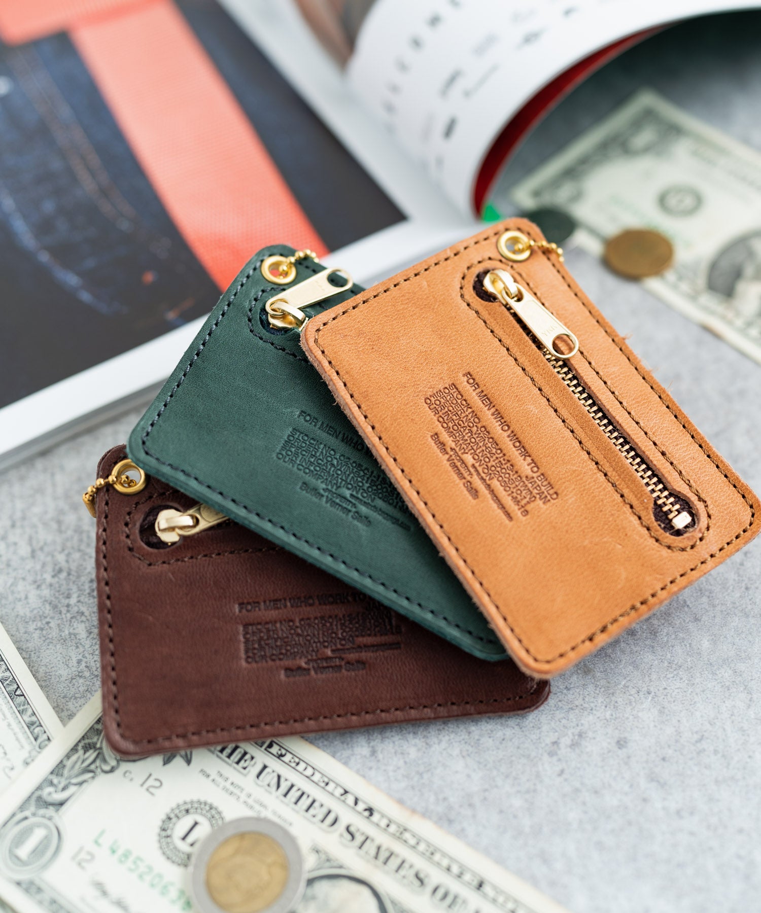 Rocky Monroe Pass Case, Commuter Pass Holder, ID Card, IC Commuter Ticket Holder, Men's, Women's, Made in Japan, Genuine Leather, Horse Leather, Natural Finish, Domestic Production, Simple, Commuting, Schooling, Coins, Keys, Plain, Logo