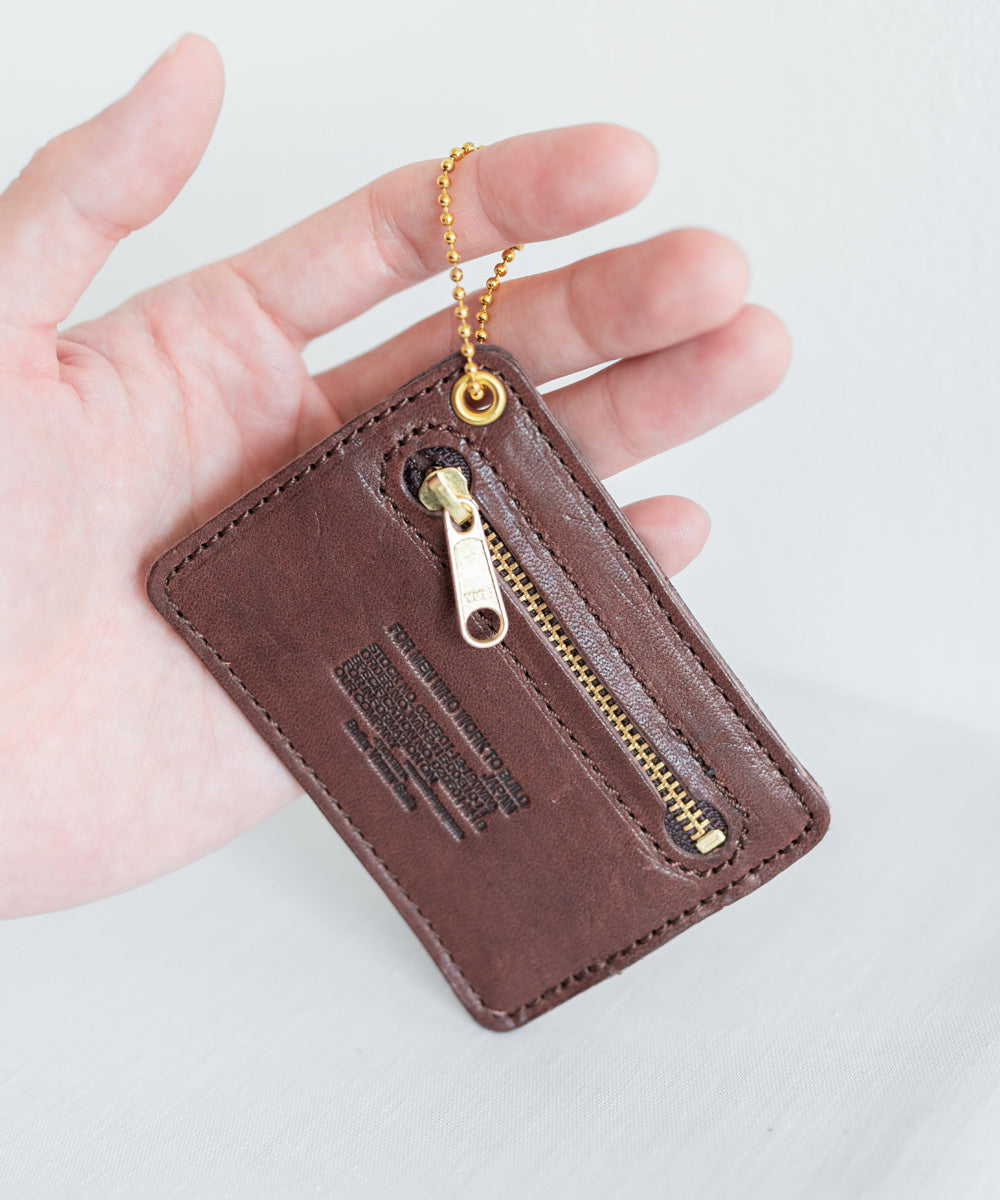 Rocky Monroe Pass Case, Commuter Pass Holder, ID Card, IC Commuter Ticket Holder, Men's, Women's, Made in Japan, Genuine Leather, Horse Leather, Natural Finish, Domestic Production, Simple, Commuting, Schooling, Coins, Keys, Plain, Logo