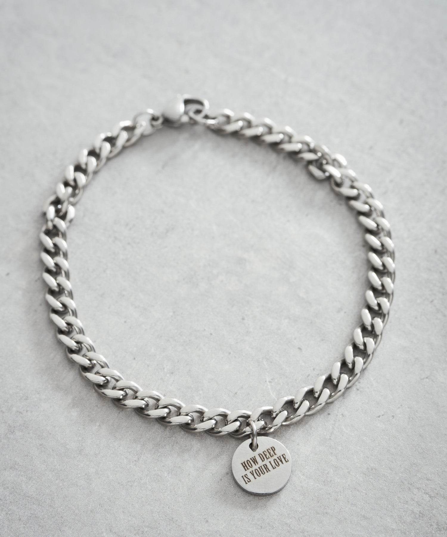 Rocky Monroe Stainless Steel Bracelet for Men and Women Chain with Lobster Clasp Mantel Style with Charm Unisex Accessory Simple Casual Bangle Pair Matching