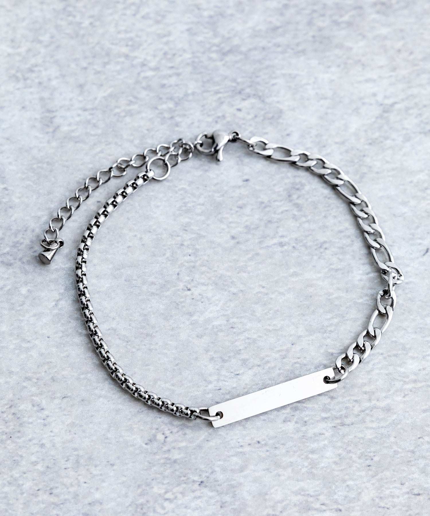 Rocky Monroe Stainless Steel Bracelet for Men and Women Chain with Lobster Clasp Mantel Style with Charm Unisex Accessory Simple Casual Bangle Pair Matching