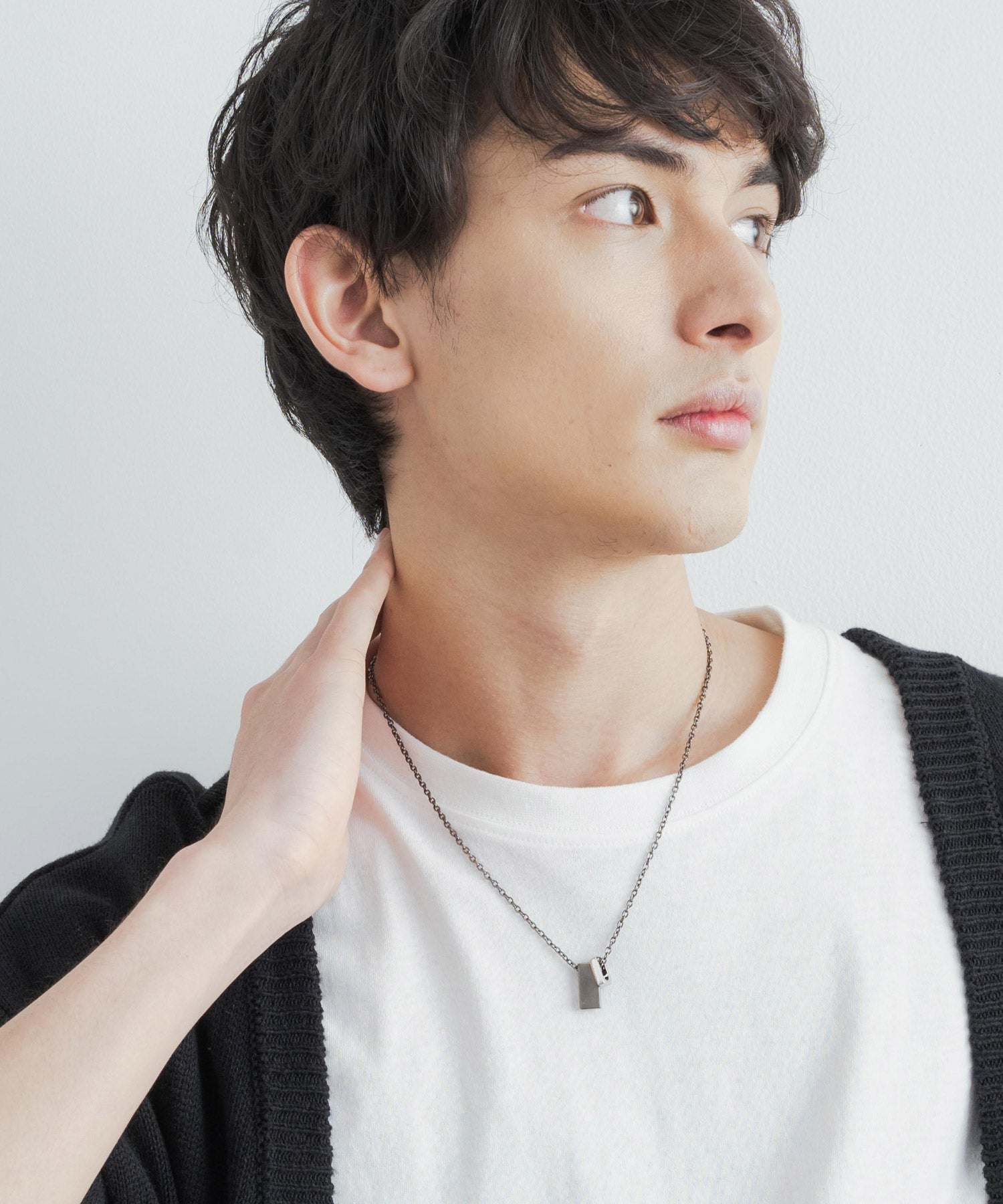 ロッキーモンロー Rocky Monroe チャームネックレス メンズ レディース チェーン 合金 トップ シンプル カジュアル ストリート ギフト プレゼント お揃い ペア ペンダント ユニセックス 1