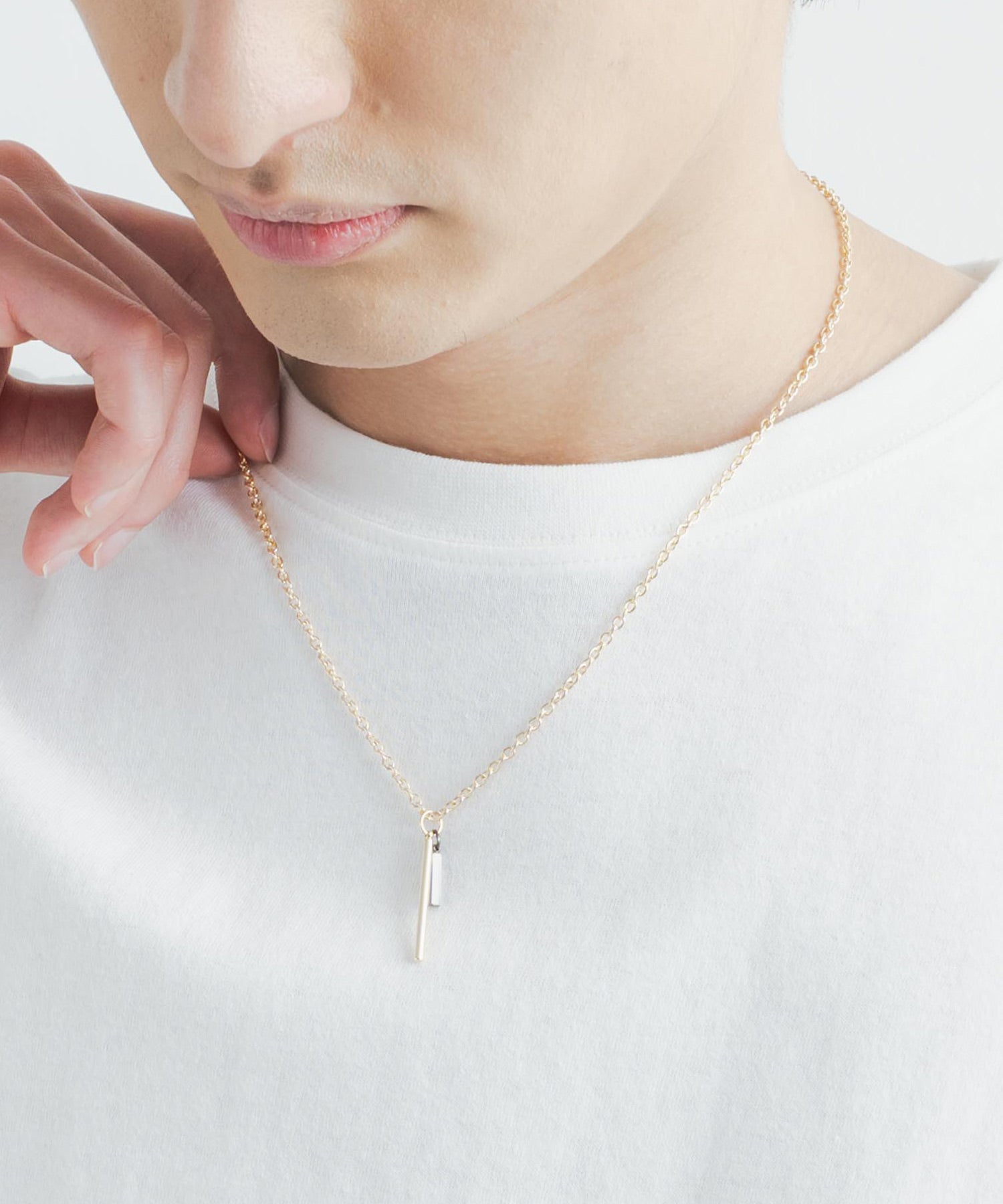 ロッキーモンロー Rocky Monroe チャームネックレス メンズ レディース チェーン 合金 トップ シンプル カジュアル ストリート ギフト プレゼント お揃い ペア ペンダント ユニセックス 1 （931-001.ゴールド） 931-001.ゴールド