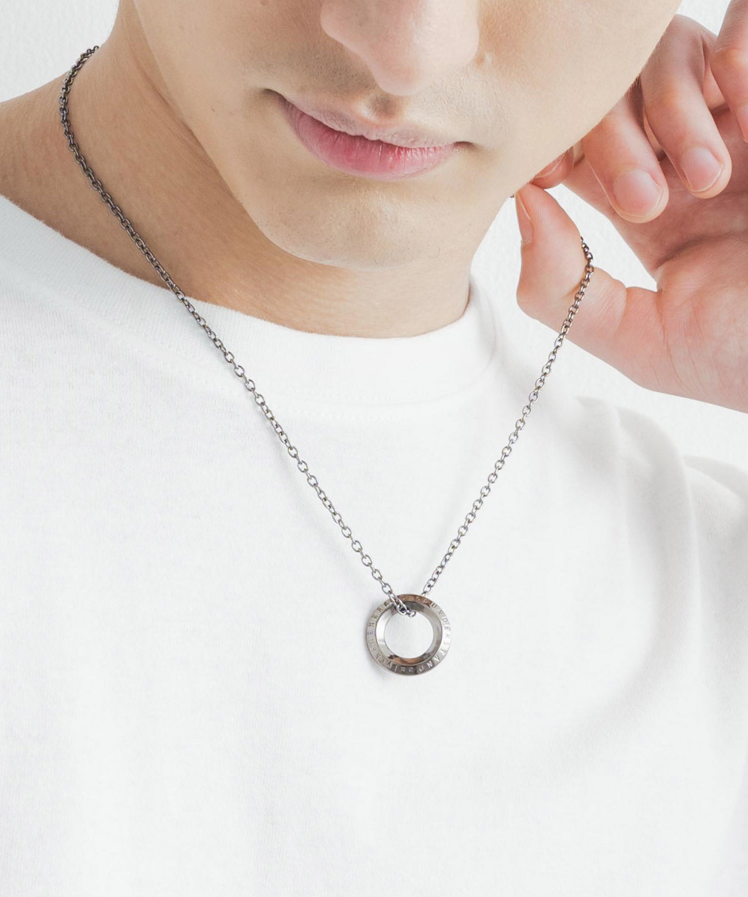 ロッキーモンロー Rocky Monroe チャームネックレス メンズ レディース チェーン 合金 トップ シンプル カジュアル ストリート ギフト プレゼント お揃い ペア ペンダント ユニセックス 1
