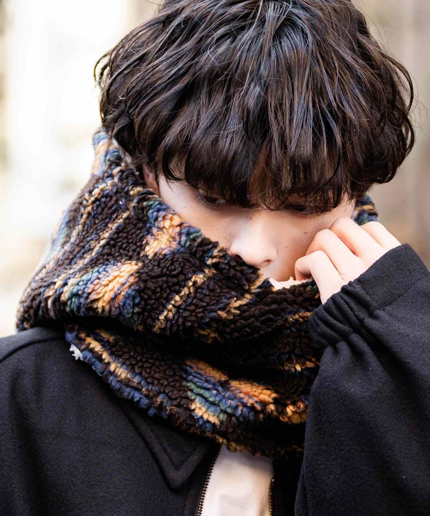 Rocky Monroe Food Warmer Boa Fleece Neck Warmer Snood Men Women Scarf