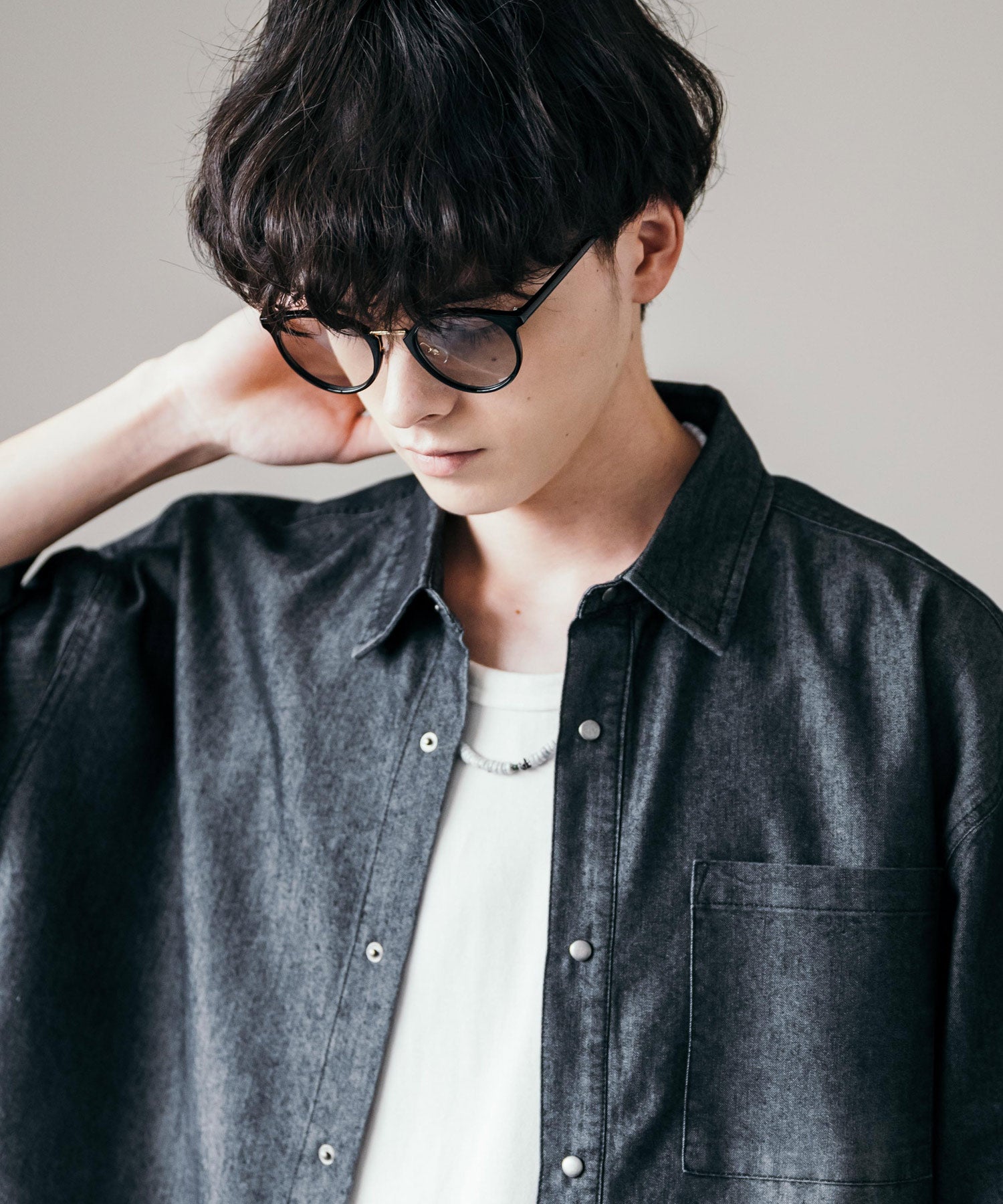 ロッキーモンロー Rocky Monroe サングラス カラーレンズ メンズ レディース 伊達メガネ 丸眼鏡 丸型 コンビボストン UVカット 紫外線対策 薄い色 色付き スモーク グレー クリア 黒縁