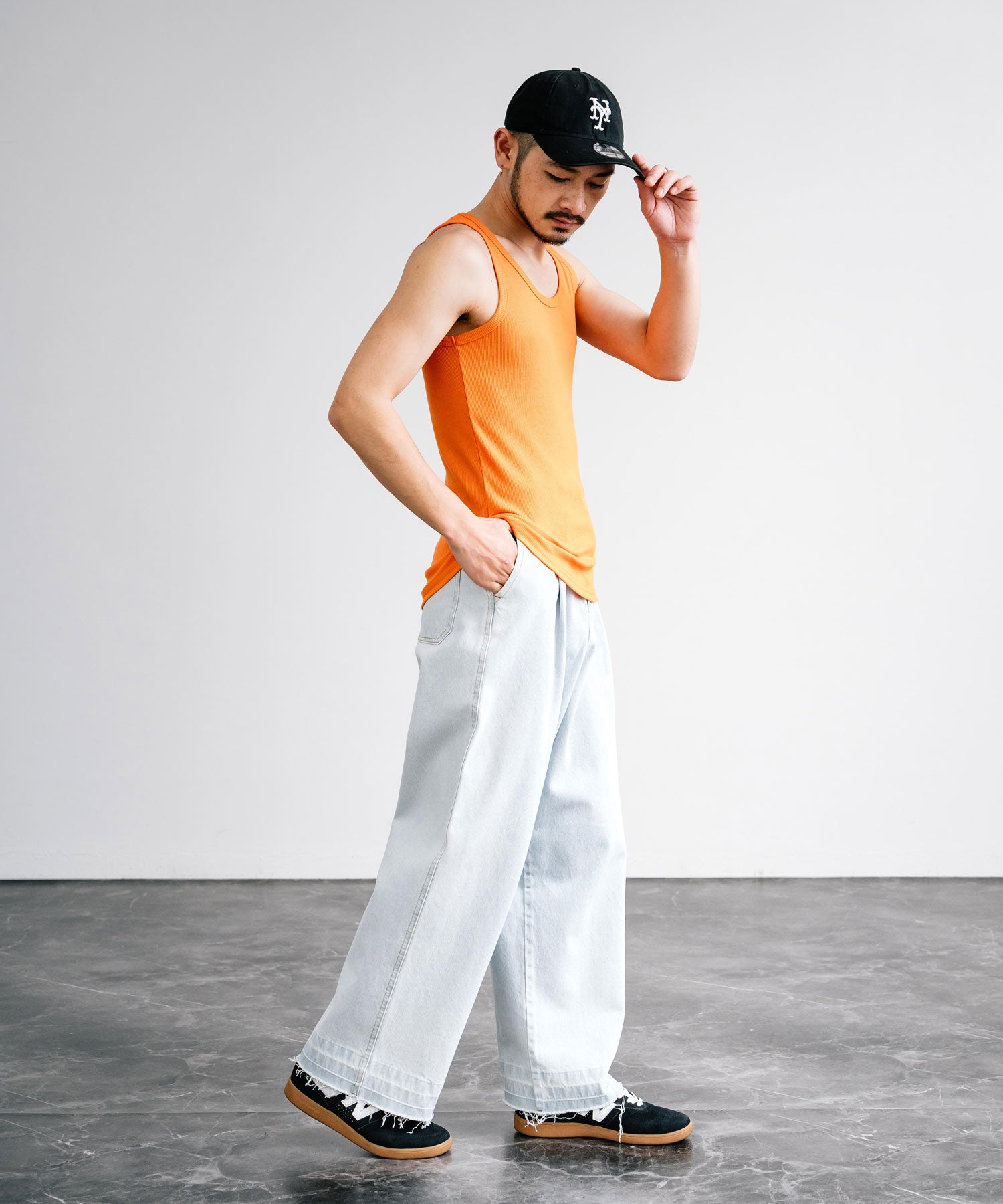 Rocky Monroe Tank Top Men's Sleeveless Casual White black gray Ribbed Inner Plain Simple Stretchable Stretch Layering Training Muscle Training Gym Sports