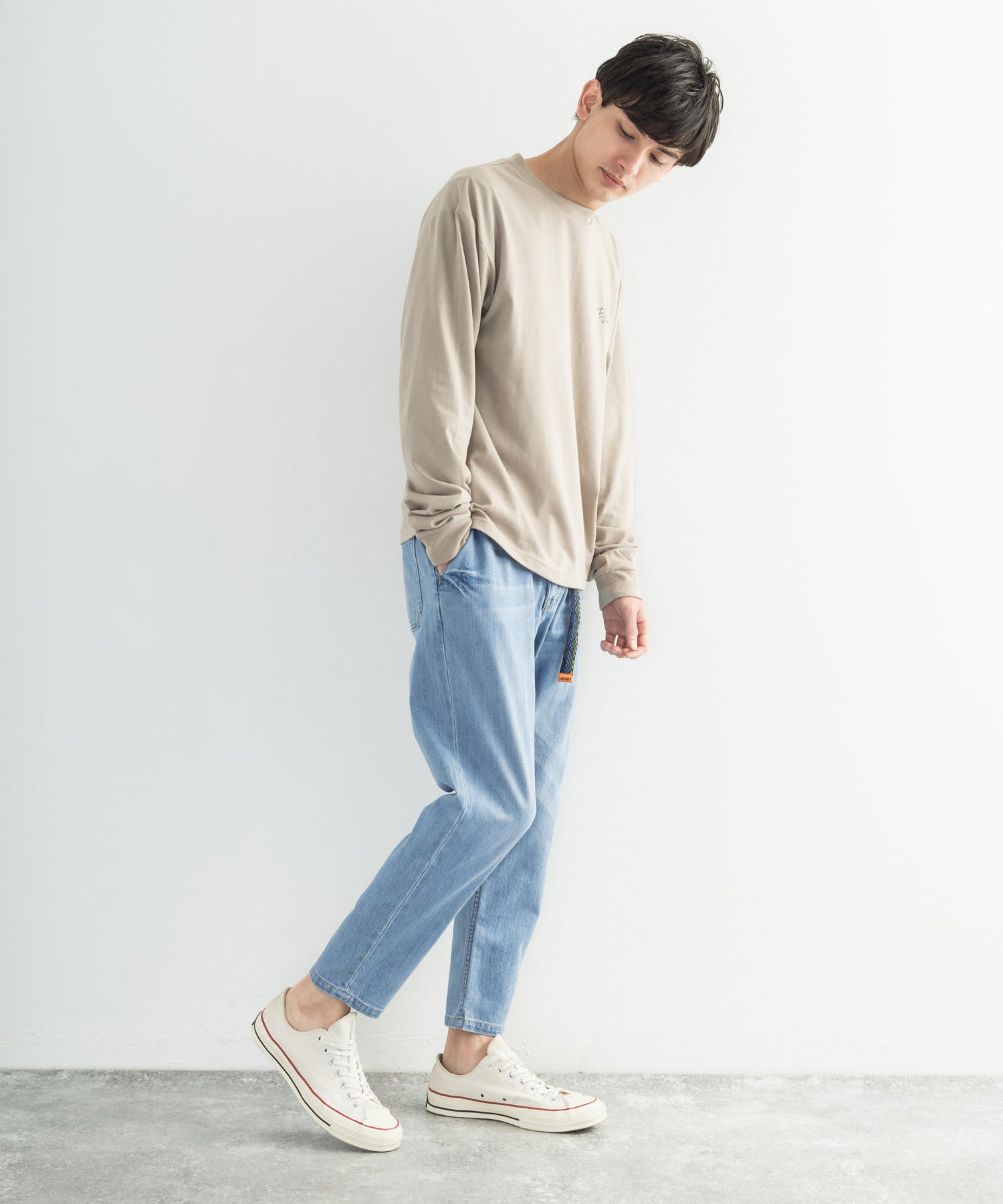 ロッキーモンロー Rocky Monroe クライミングパンツ メンズ テーパード デニム ストレッチ ジーンズ ジーパン イージー 9分丈 アンクル ナロー ライクラ アウトドア キャンプ スポーツ K