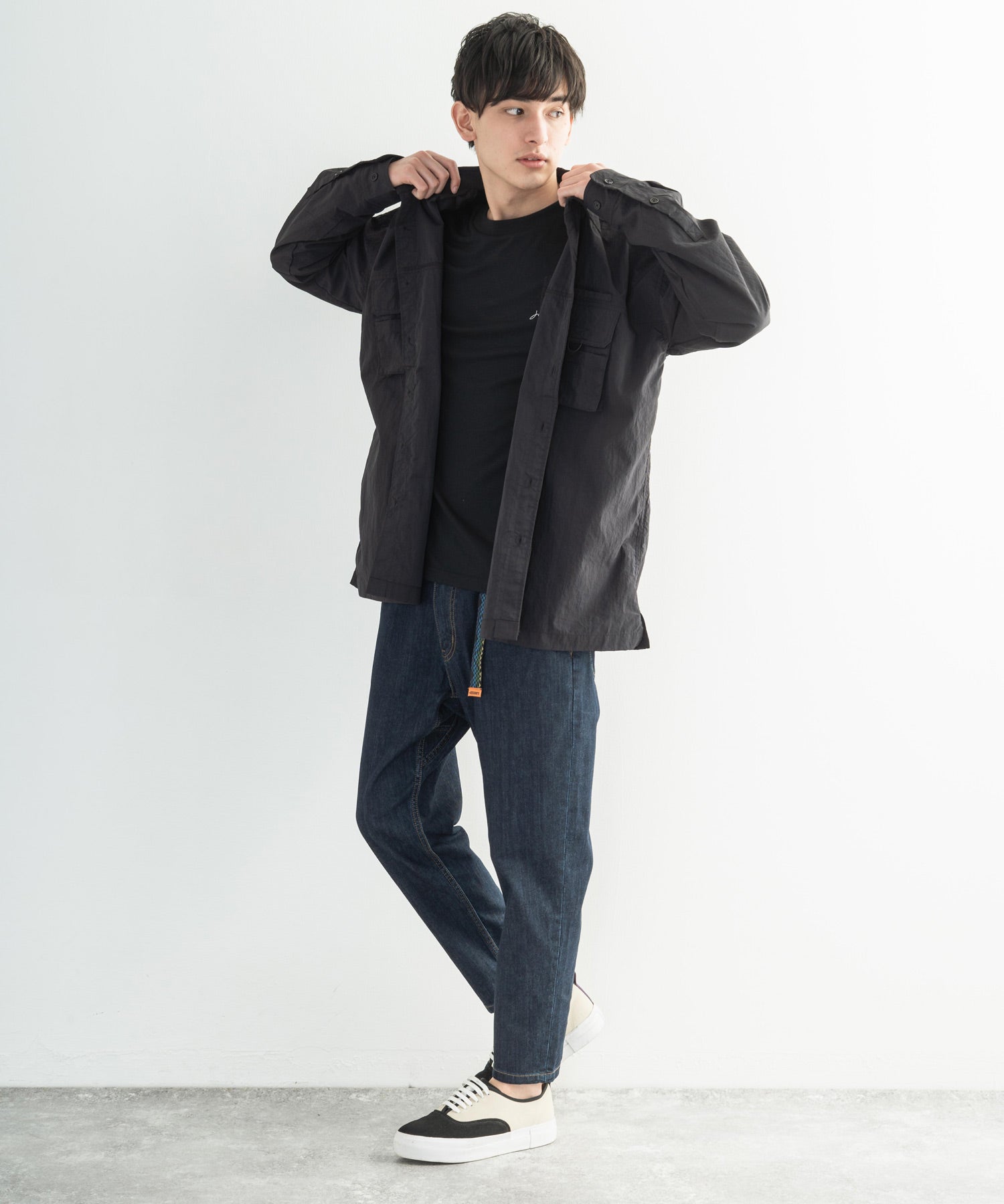 ロッキーモンロー Rocky Monroe クライミングパンツ メンズ テーパード デニム ストレッチ ジーンズ ジーパン イージー 9分丈 アンクル ナロー ライクラ アウトドア キャンプ スポーツ K