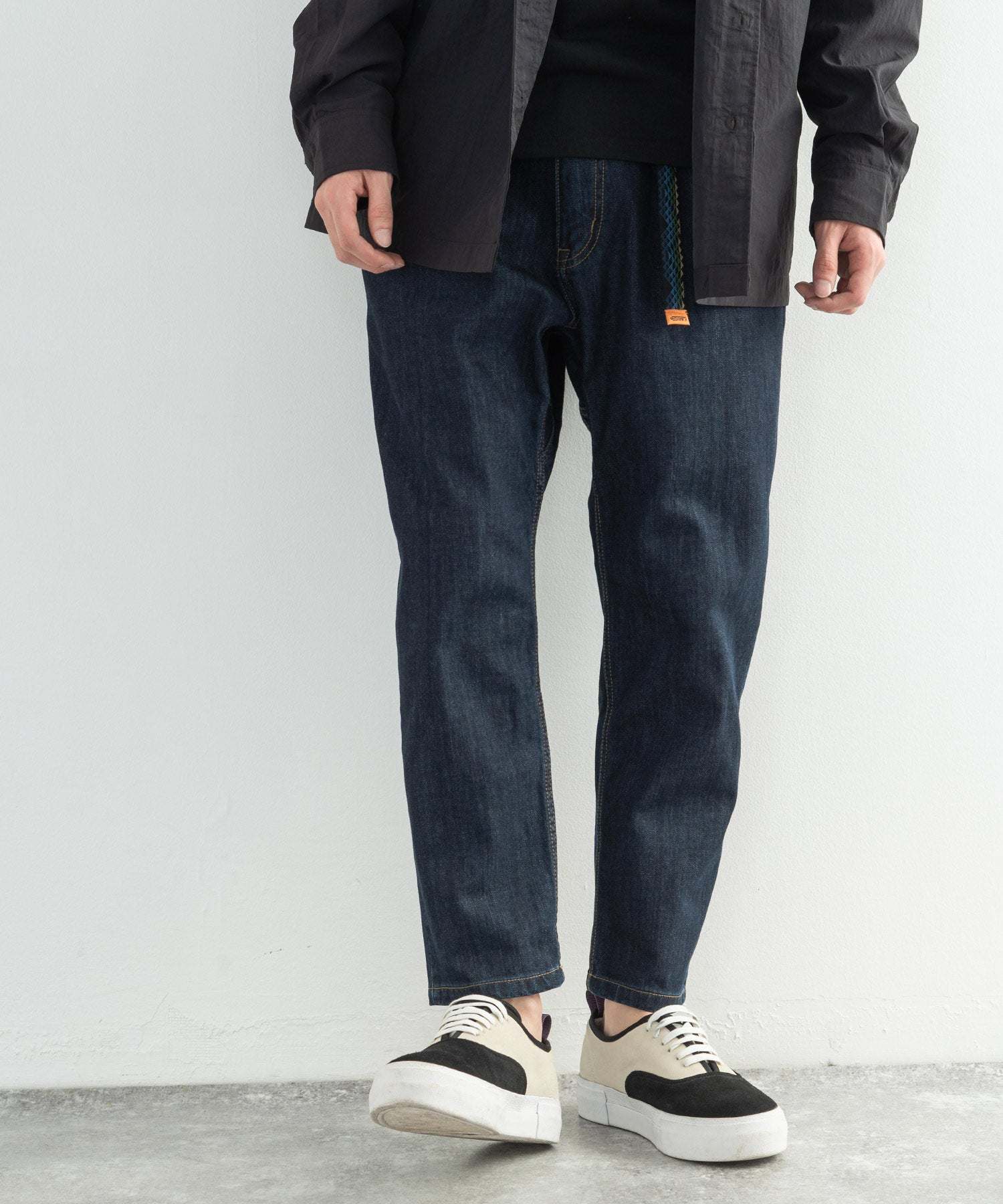 ロッキーモンロー Rocky Monroe クライミングパンツ メンズ テーパード デニム ストレッチ ジーンズ ジーパン イージー 9分丈 アンクル ナロー ライクラ アウトドア キャンプ スポーツ K