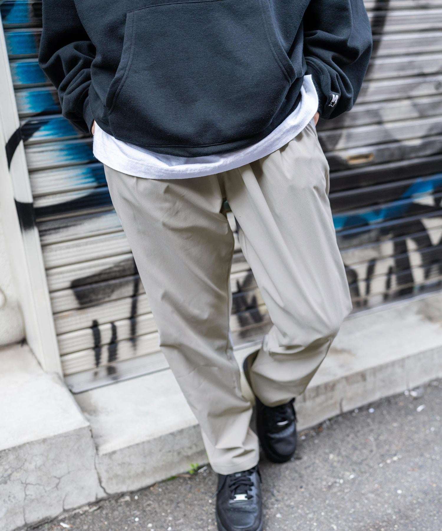 Rocky Monroe Easy Pants Skater Pants Men's Tapered Wide Work Plain Sim