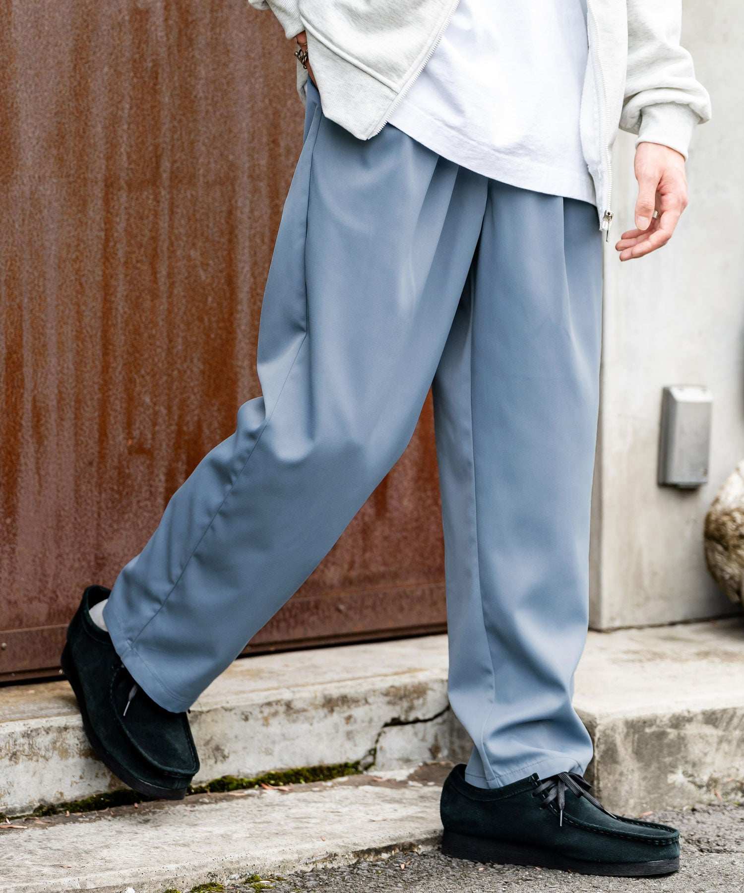 Rocky Monroe Easy Pants Skater Pants Men's Tapered Wide Work Plain Sim