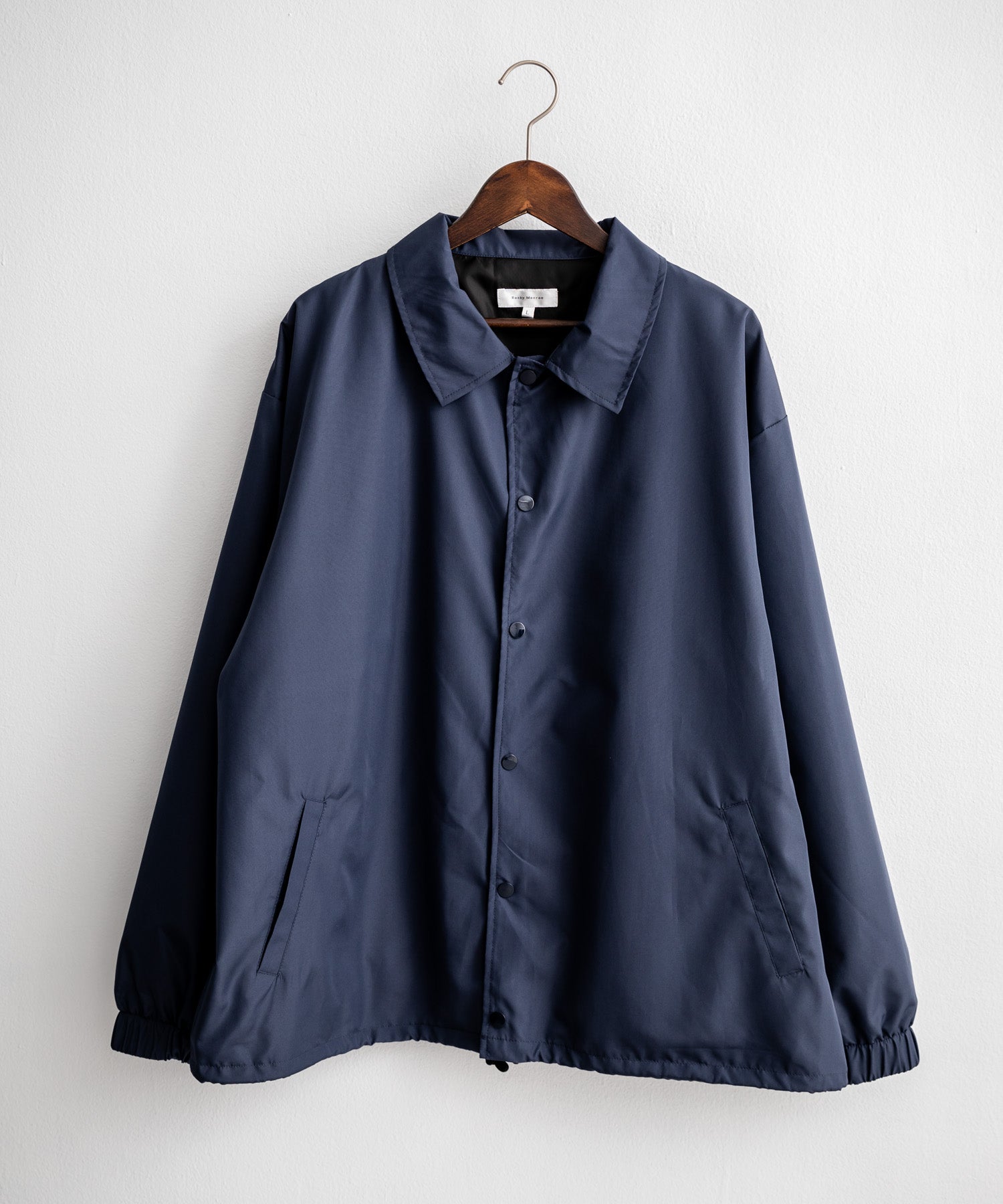 ロッキーモンロー Rocky Monroe コーチジャケット ライトアウター ブルゾン メンズ レディース オーバーサイズ ドローストリング 無地 耐久性 撥水 DEWSPO デュスポ 韓国 13953