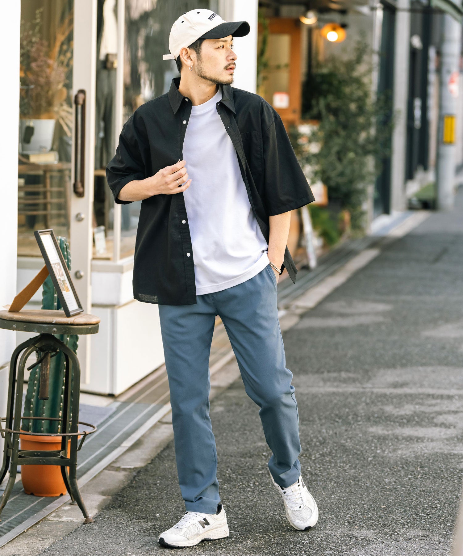 Rocky Monroe Contact Cool Easy Pants Stretch Multifunctional Men's Plain Relaxed Tapered Refreshing Cool Lightweight UV Cut Anti-Pilling Easy Care 14186