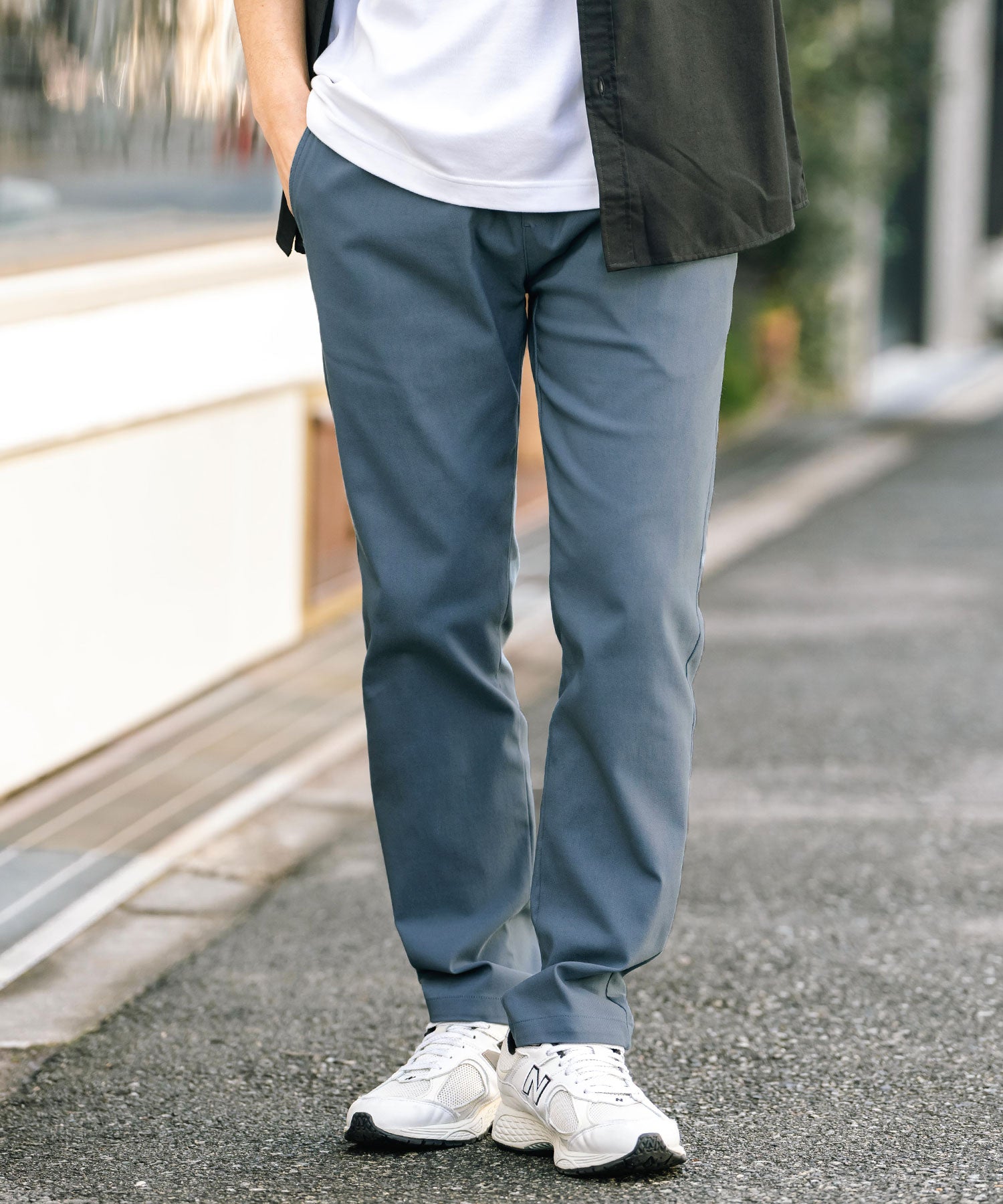 Rocky Monroe Contact Cool Easy Pants Stretch Multifunctional Men's Plain Relaxed Tapered Refreshing Cool Lightweight UV Cut Anti-Pilling Easy Care 14186