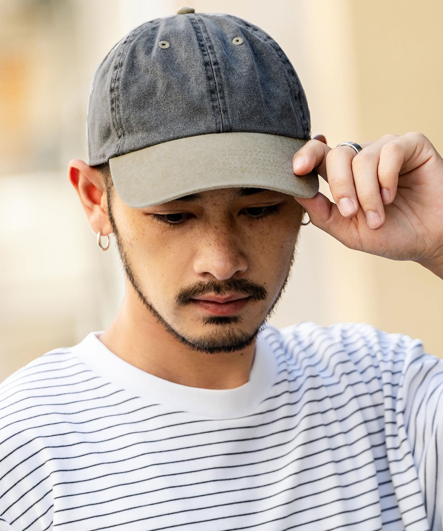 Rocky Monroe NEWHATTAN Baseball Cap Low Cap Men Women Hat Pigment Dye Sun Protection Heat Stroke Prevention Plain Two-Tone 14461